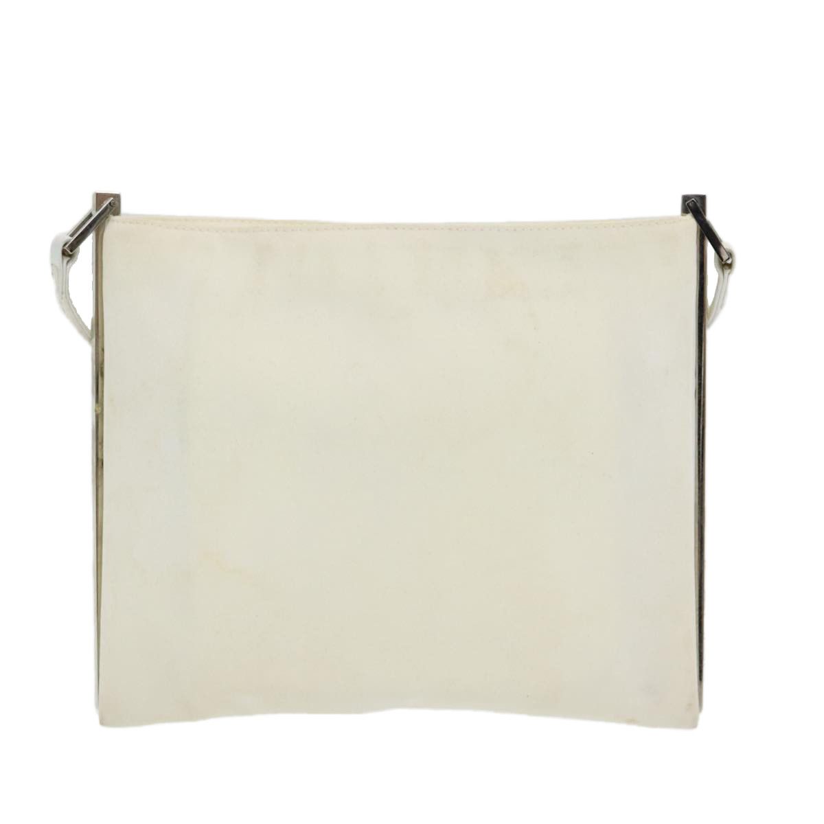 Fendi White Canvas Shoulder Bag (Pre-Owned) Size ONE SIZE - 2 Thumbnail