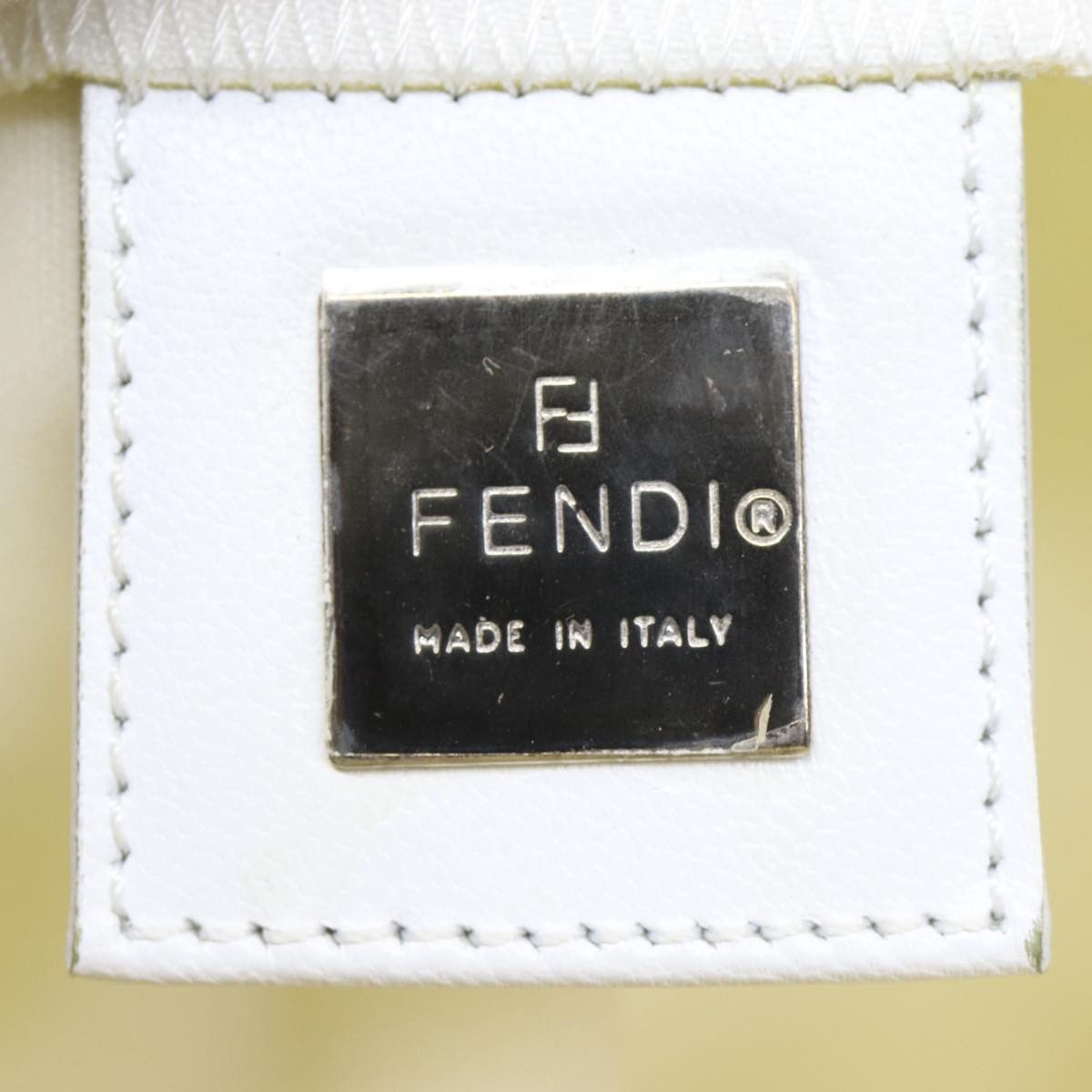 Fendi White Canvas Shoulder Bag (Pre-Owned) Size ONE SIZE - 8 Thumbnail