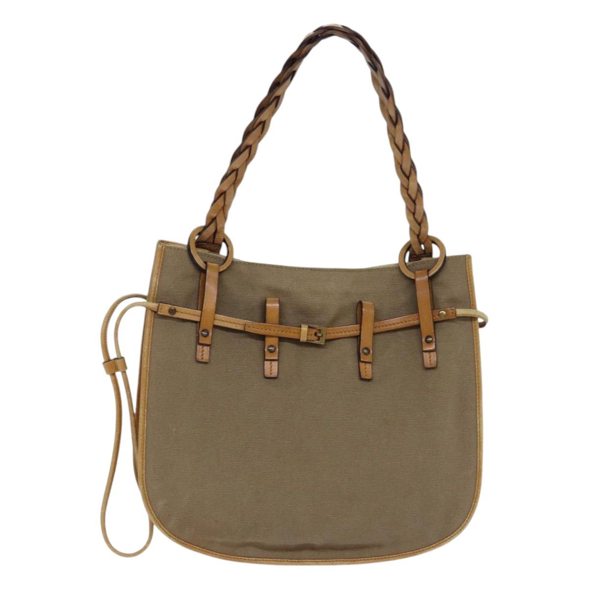 Gucci Beige Canvas Handbag (Pre-Owned) Size ONE SIZE - 13 Thumbnail