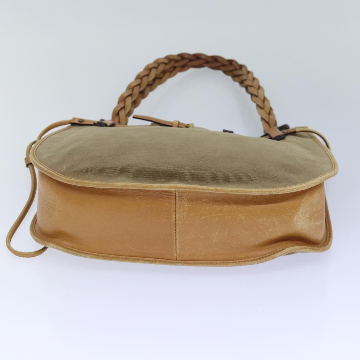 Gucci Beige Canvas Handbag (Pre-Owned) Size ONE SIZE - 3 Thumbnail