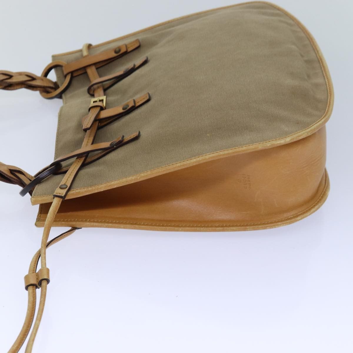 Gucci Beige Canvas Handbag (Pre-Owned) Size ONE SIZE - 10 Thumbnail