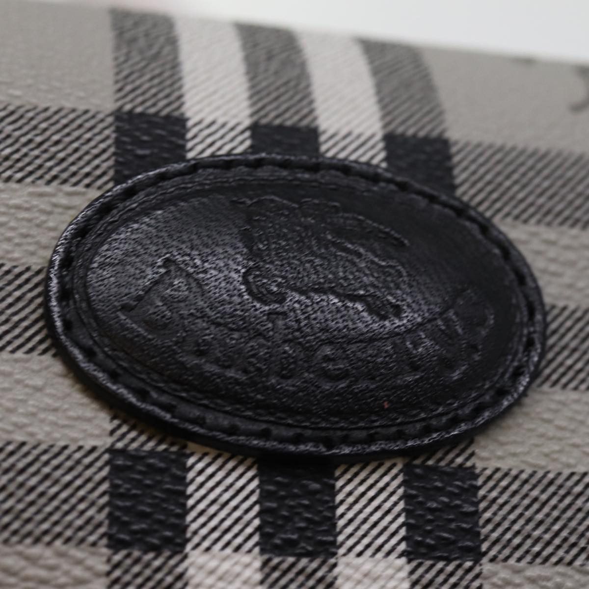 Burberry Nova Check Grey Canvas Clutch Bag (Pre-Owned) Size ONE SIZE - 11 Thumbnail