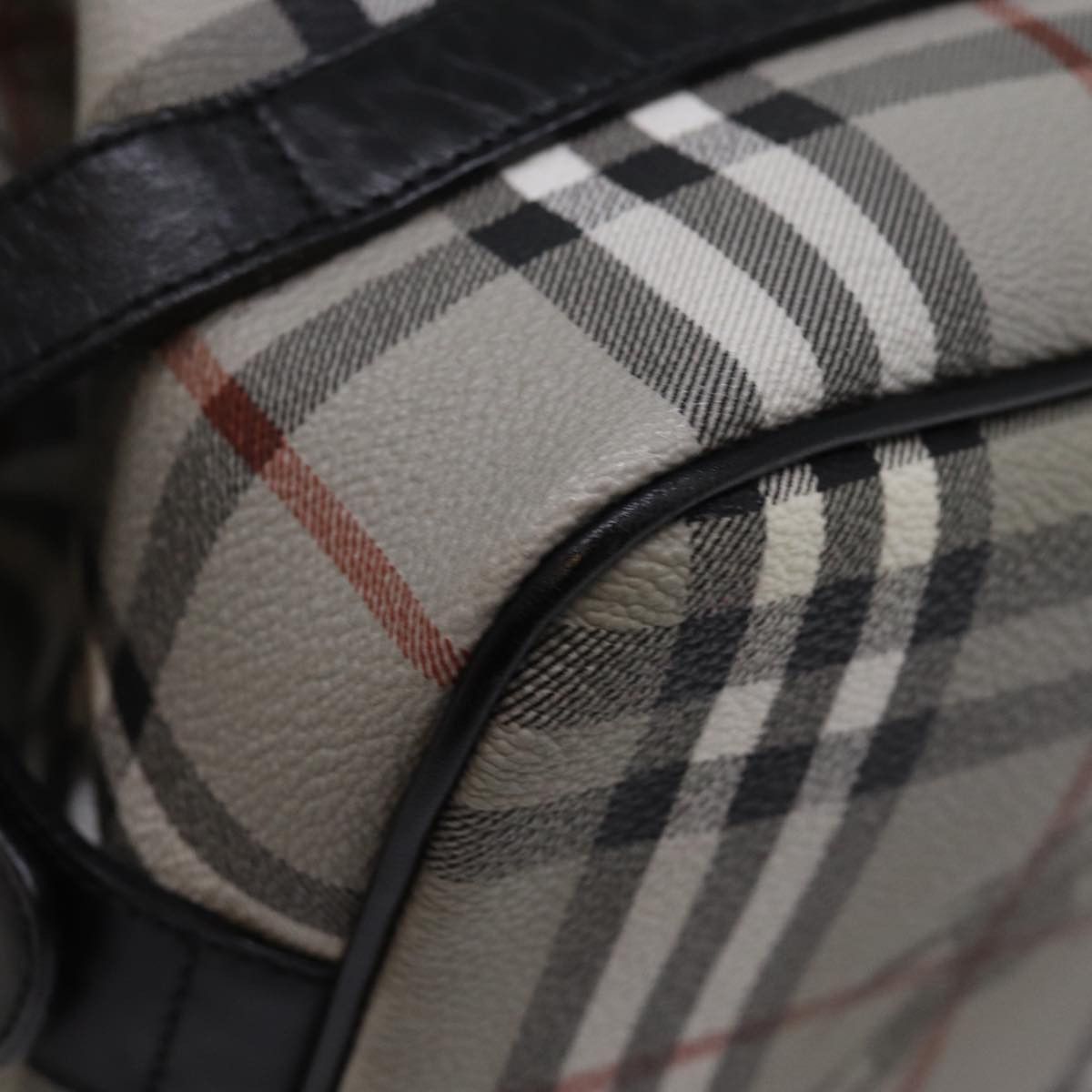 Burberry Nova Check Grey Canvas Clutch Bag (Pre-Owned) Size ONE SIZE - 13 Thumbnail