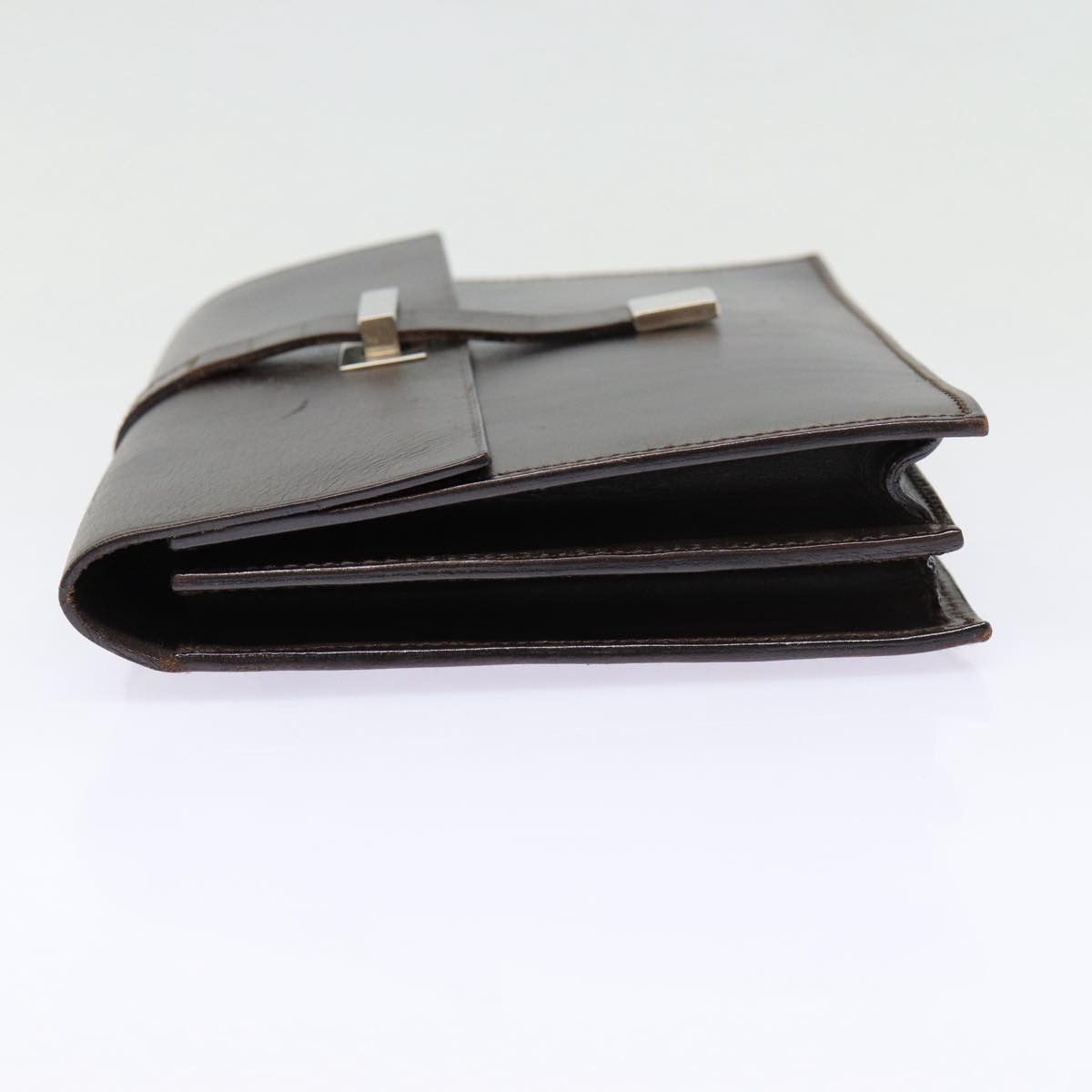 Gucci Brown Leather Clutch Bag (Pre-Owned) Size ONE SIZE - 10 Thumbnail