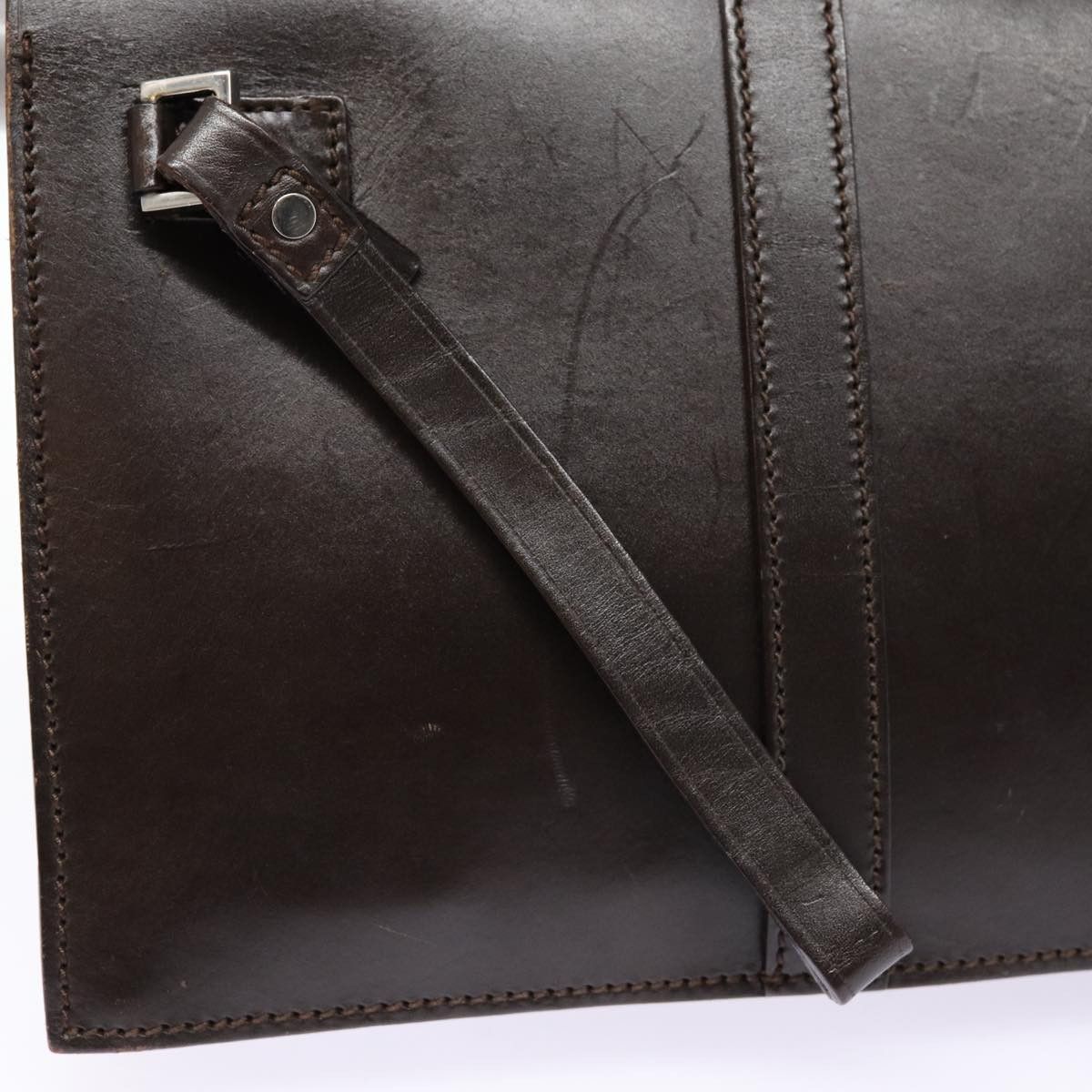 Gucci Brown Leather Clutch Bag (Pre-Owned) Size ONE SIZE - 17 Thumbnail