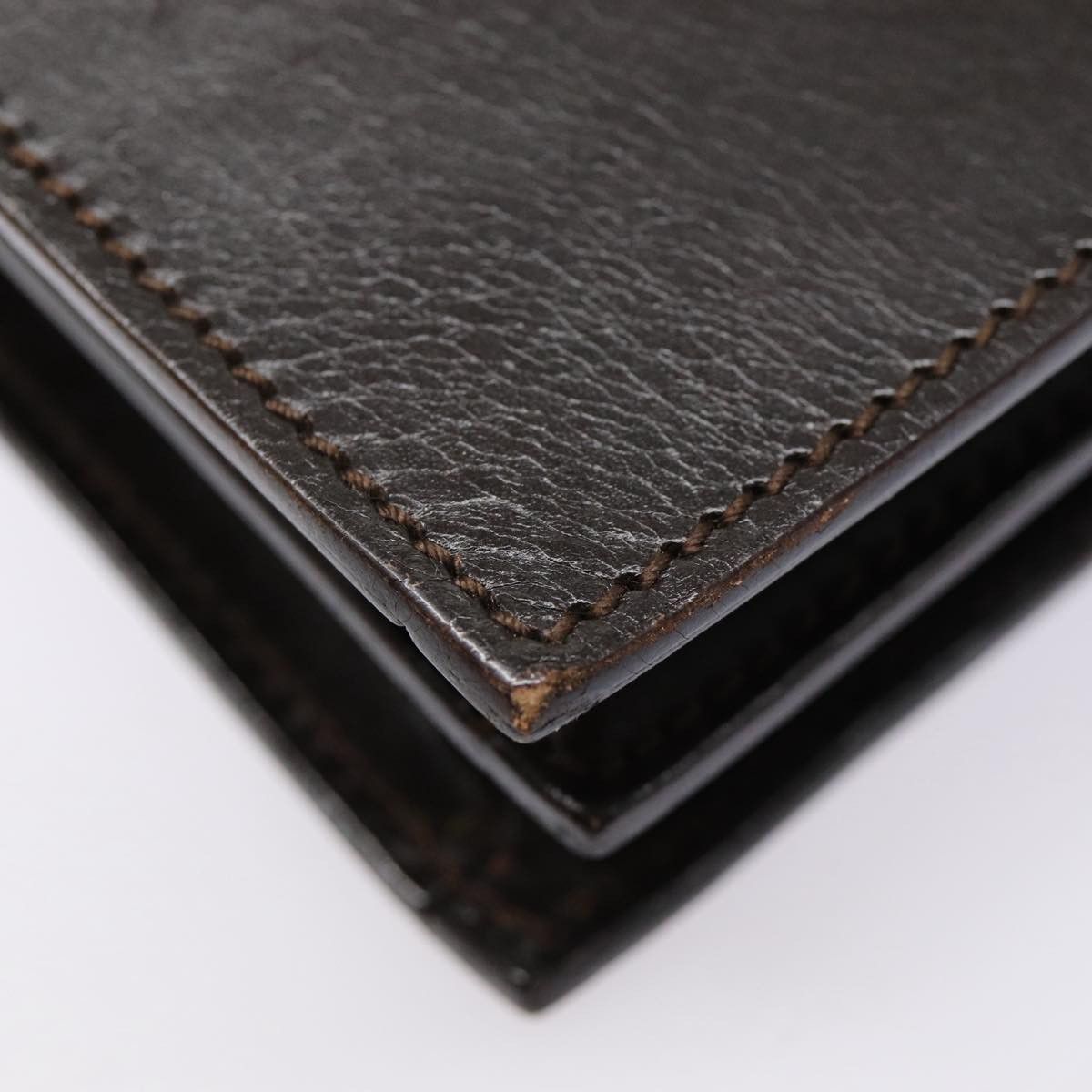 Gucci Brown Leather Clutch Bag (Pre-Owned) Size ONE SIZE - 14 Thumbnail