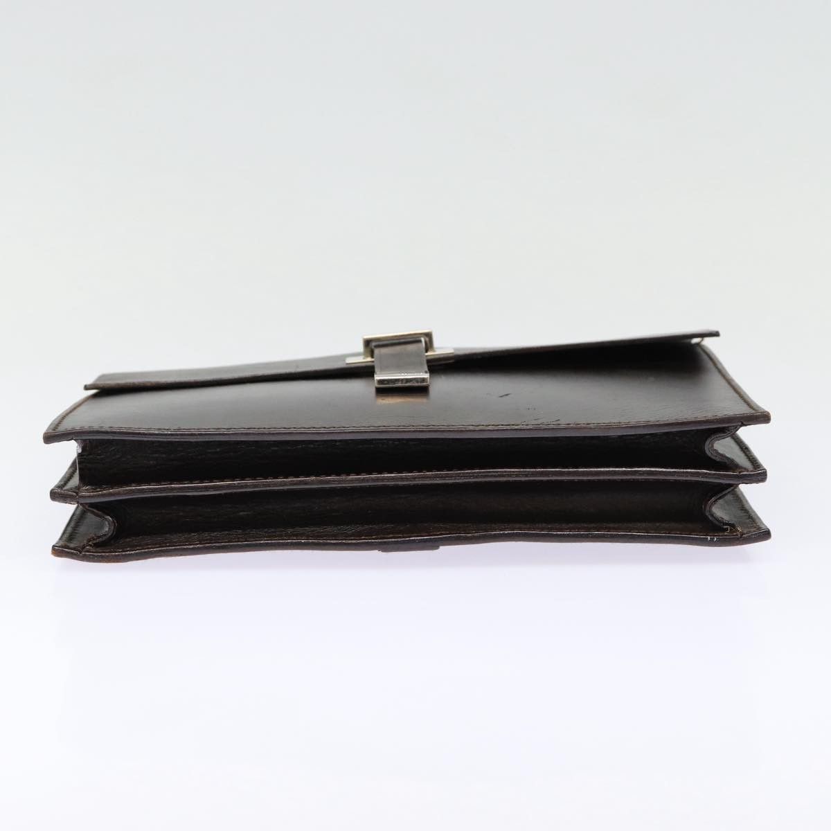 Gucci Brown Leather Clutch Bag (Pre-Owned) Size ONE SIZE - 3 Thumbnail