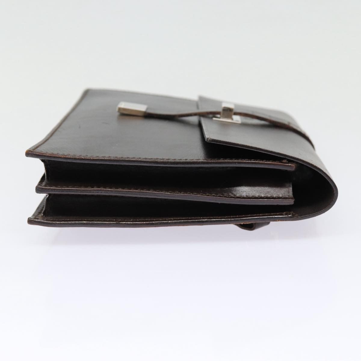 Gucci Brown Leather Clutch Bag (Pre-Owned) Size ONE SIZE - 8 Thumbnail