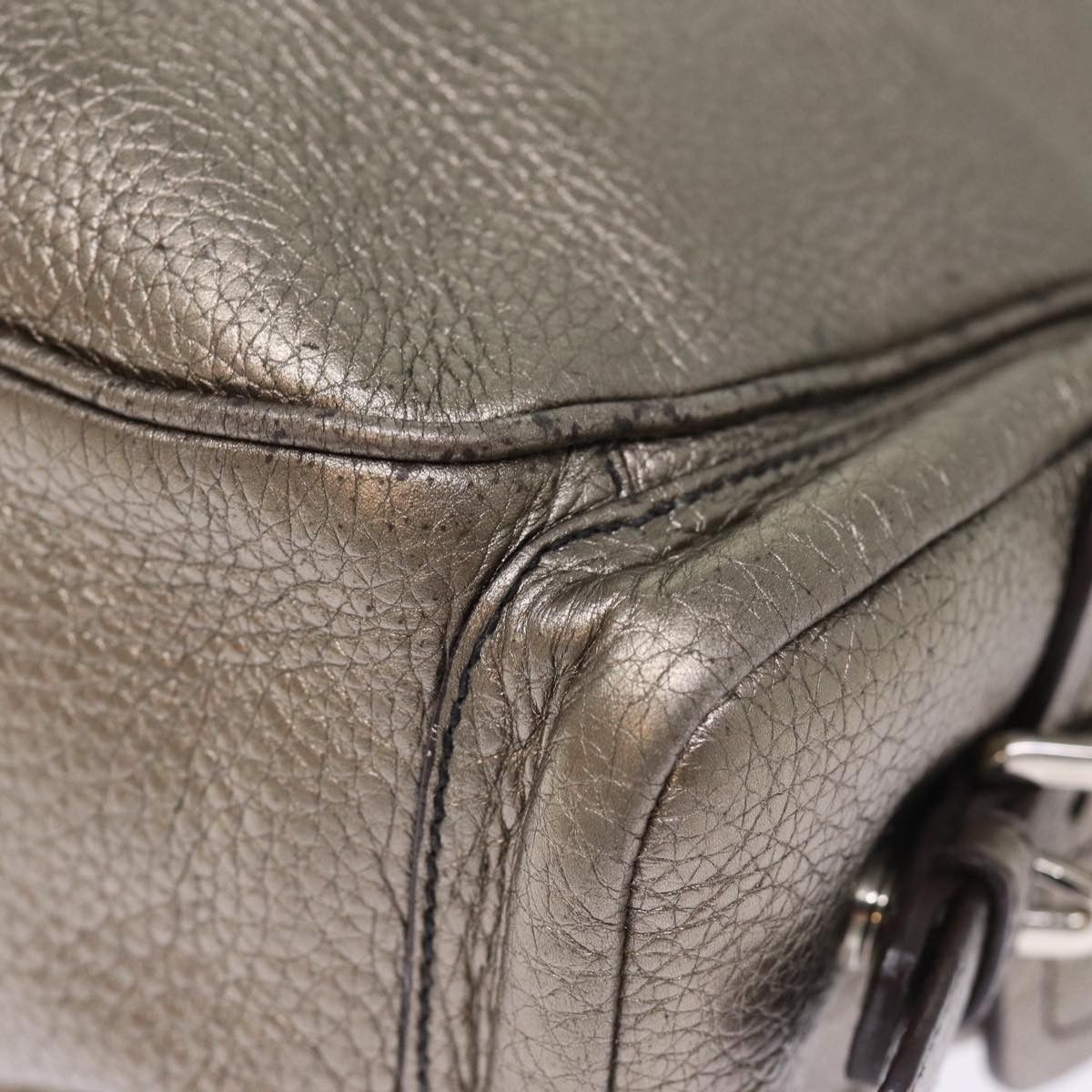 Prada Vitello Silver Leather Shoulder Bag (Pre-Owned) Size ONE SIZE - 14 Thumbnail