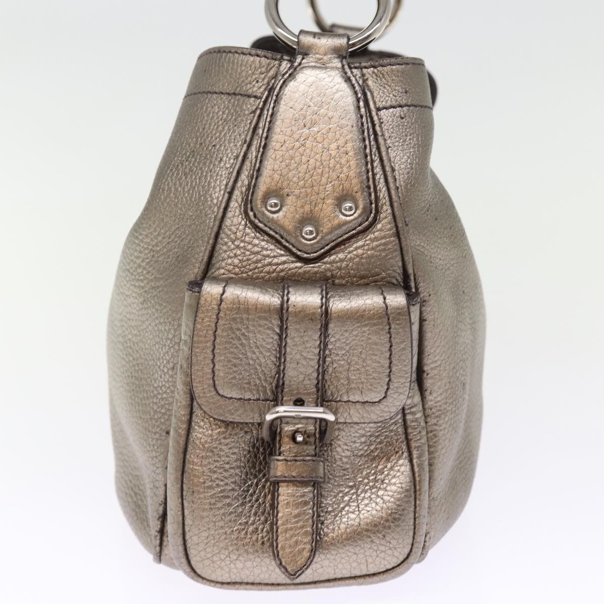 Prada Vitello Silver Leather Shoulder Bag (Pre-Owned) Size ONE SIZE - 10 Thumbnail