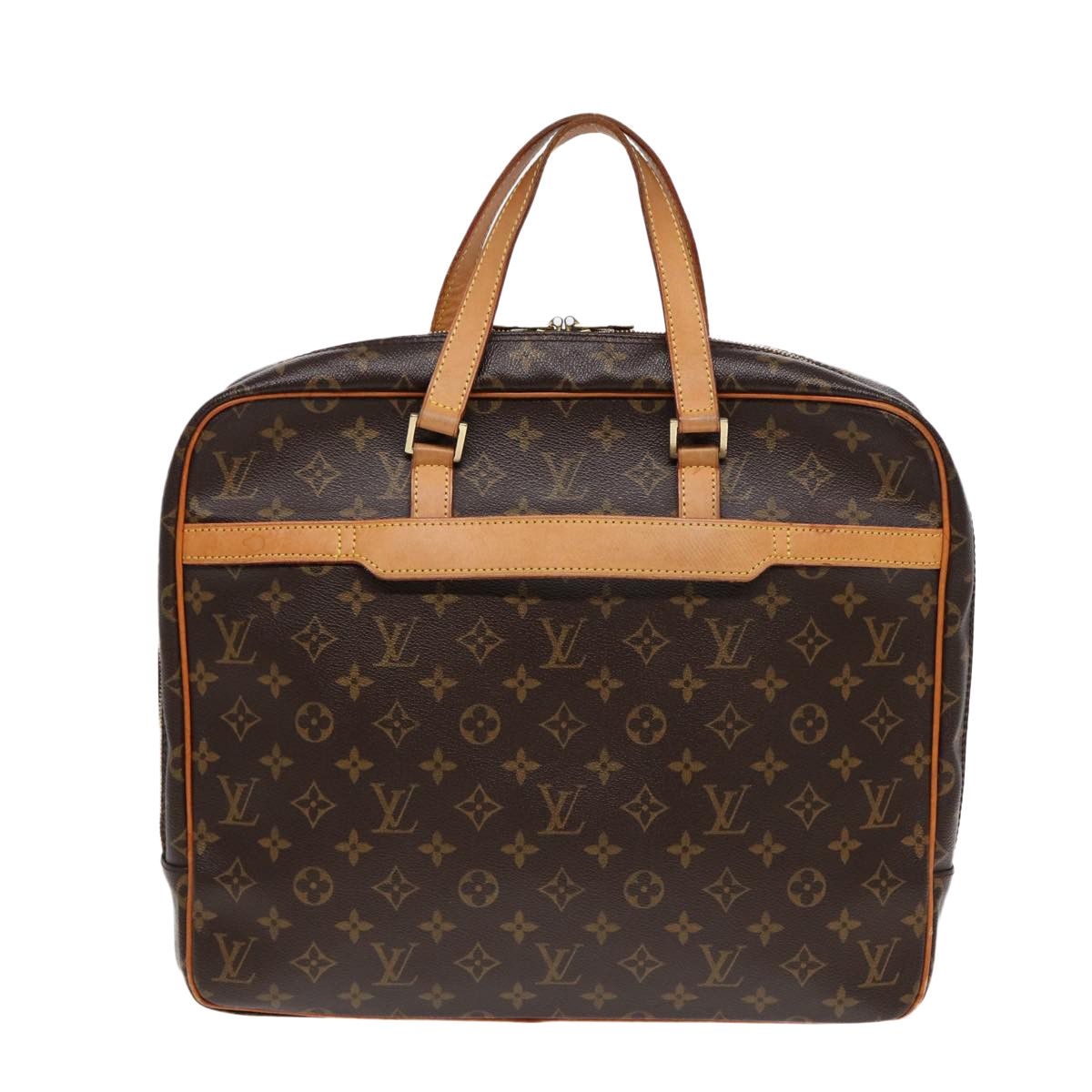 Louis Vuitton Porte Documents Brown Canvas Briefcase Bag (Pre-Owned) Size ONE SIZE - 2 Thumbnail