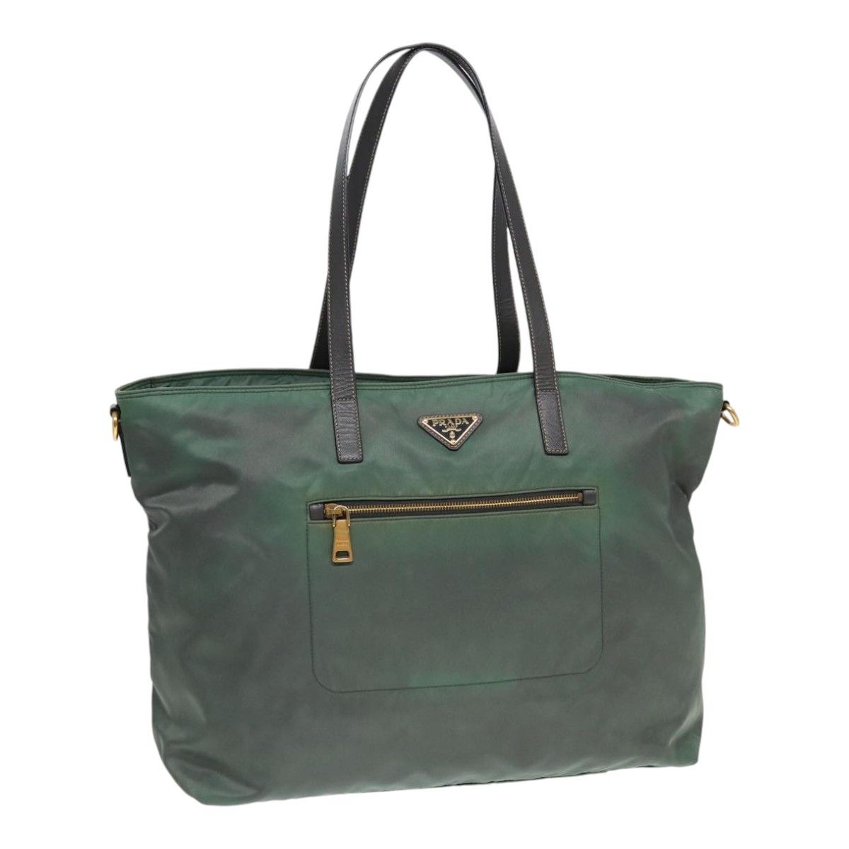 Prada Tessuto Khaki Synthetic Tote Bag (Pre-Owned) Size ONE SIZE - 19 Thumbnail