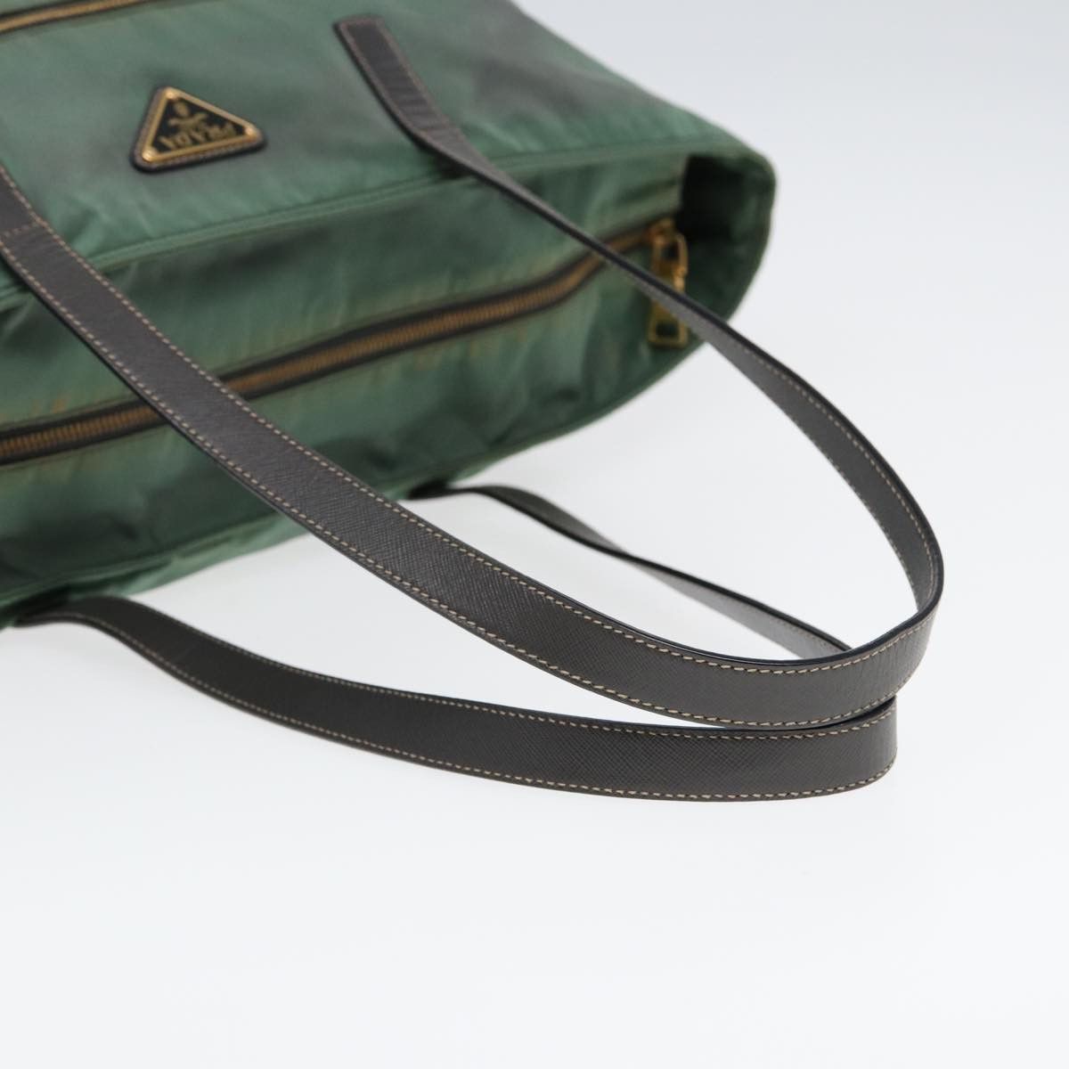 Prada Tessuto Khaki Synthetic Tote Bag (Pre-Owned) Size ONE SIZE - 11 Thumbnail