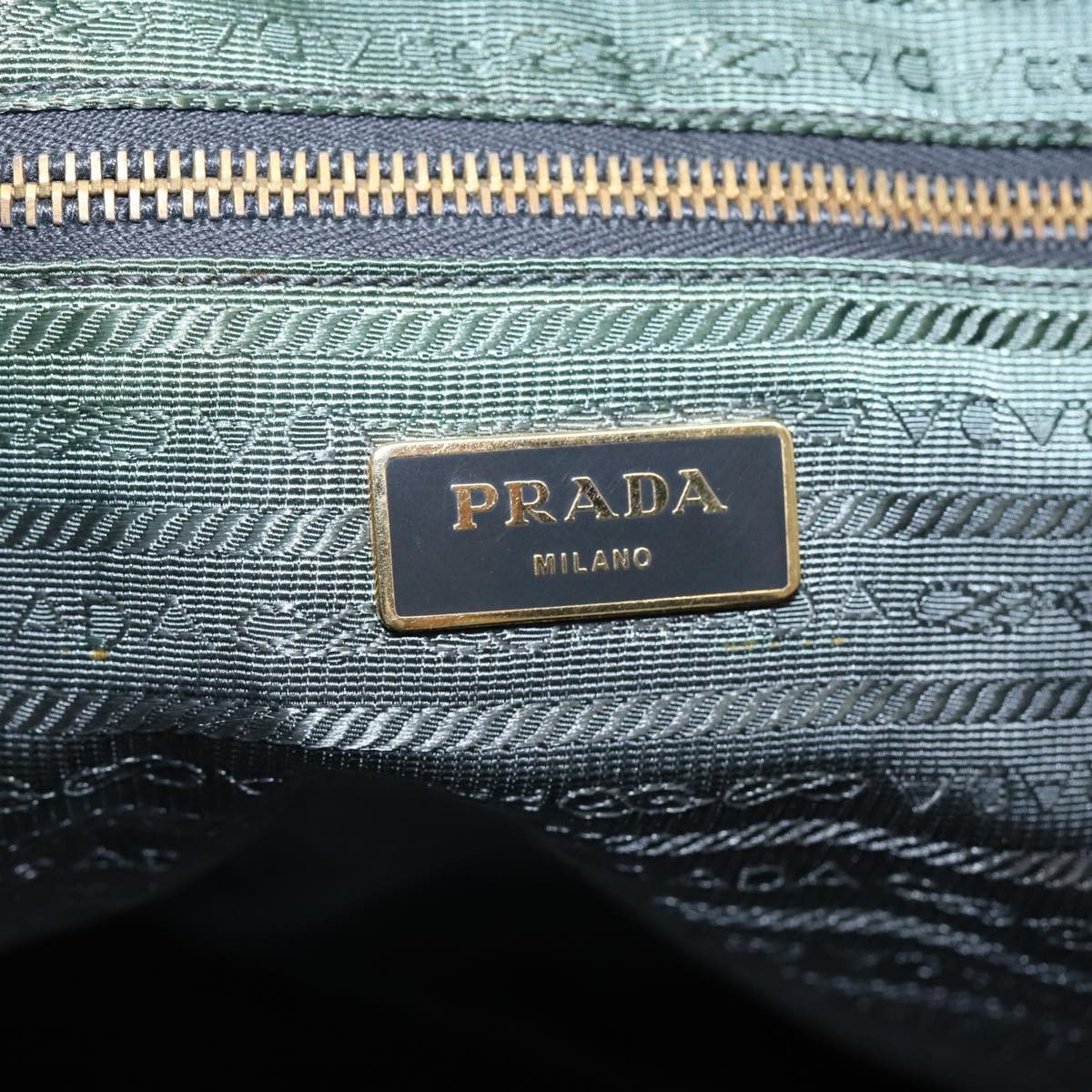 Prada Tessuto Khaki Synthetic Tote Bag (Pre-Owned) Size ONE SIZE - 8 Thumbnail
