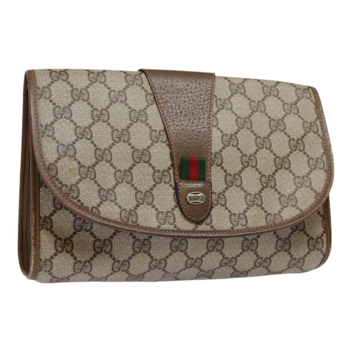 Gucci Ophidia Beige Canvas Clutch Bag (Pre-Owned) Size ONE SIZE - 18 Thumbnail