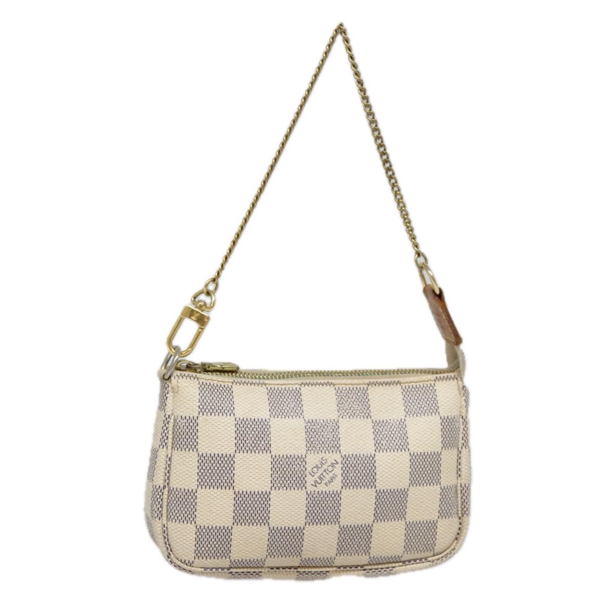 Louis Vuitton Pochette Accessoire White Canvas Clutch Bag (Pre-Owned) Size ONE SIZE - 16 Thumbnail