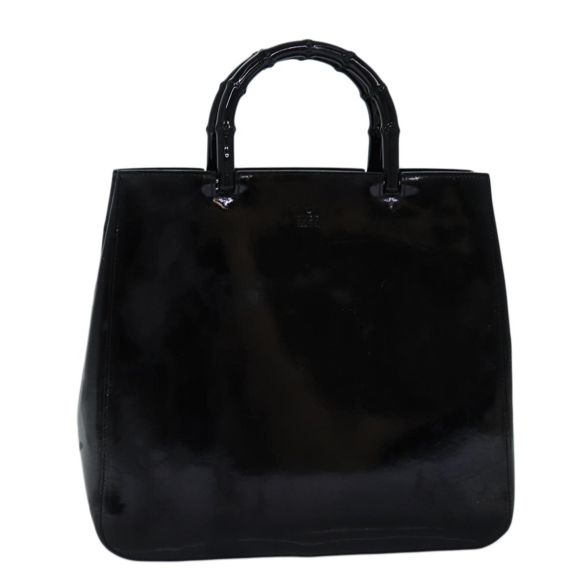 Gucci Bamboo Black Leather Handbag (Pre-Owned) Size ONE SIZE - 13 Thumbnail
