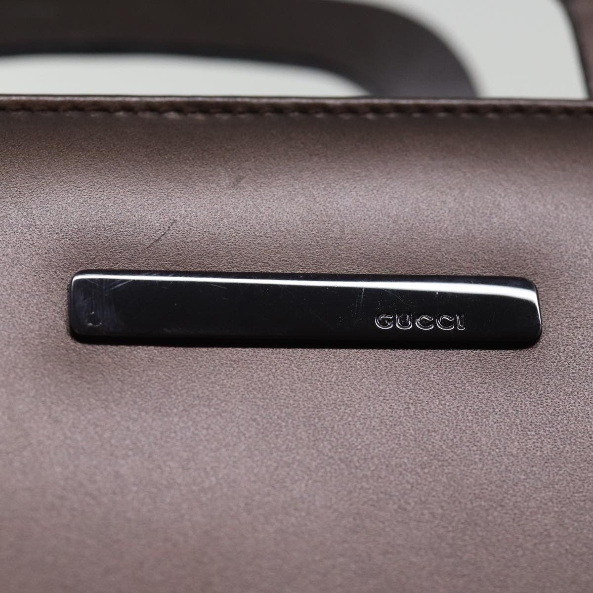 Gucci -- Brown Leather Handbag (Pre-Owned) Size ONE SIZE - 19 Thumbnail