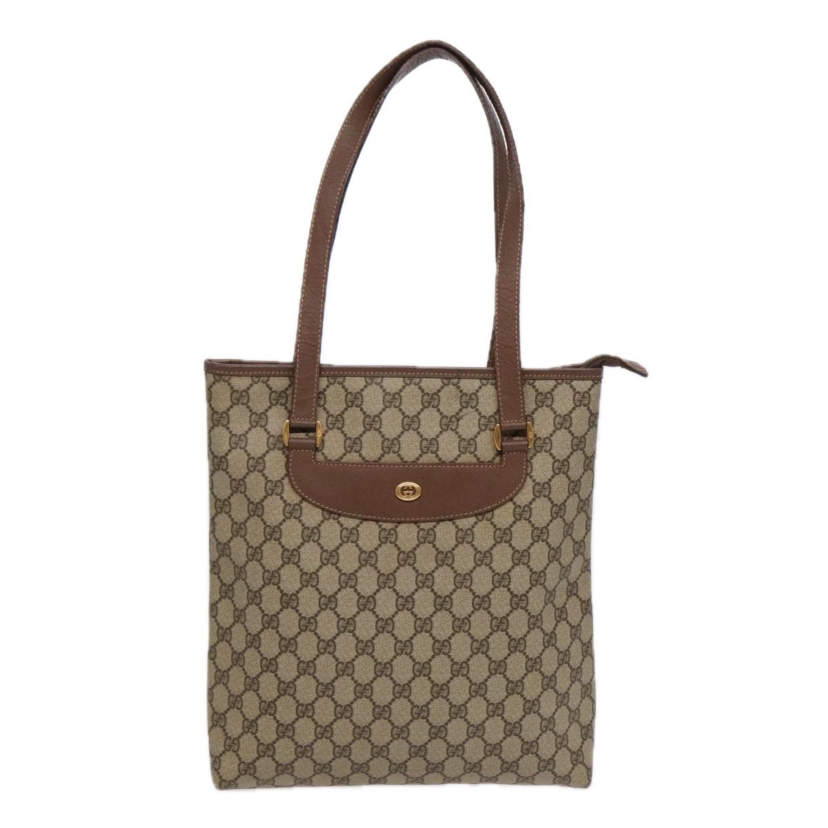 Gucci Gg Canvas Brown Canvas Tote Bag (Pre-Owned) Size ONE SIZE - 2 Thumbnail