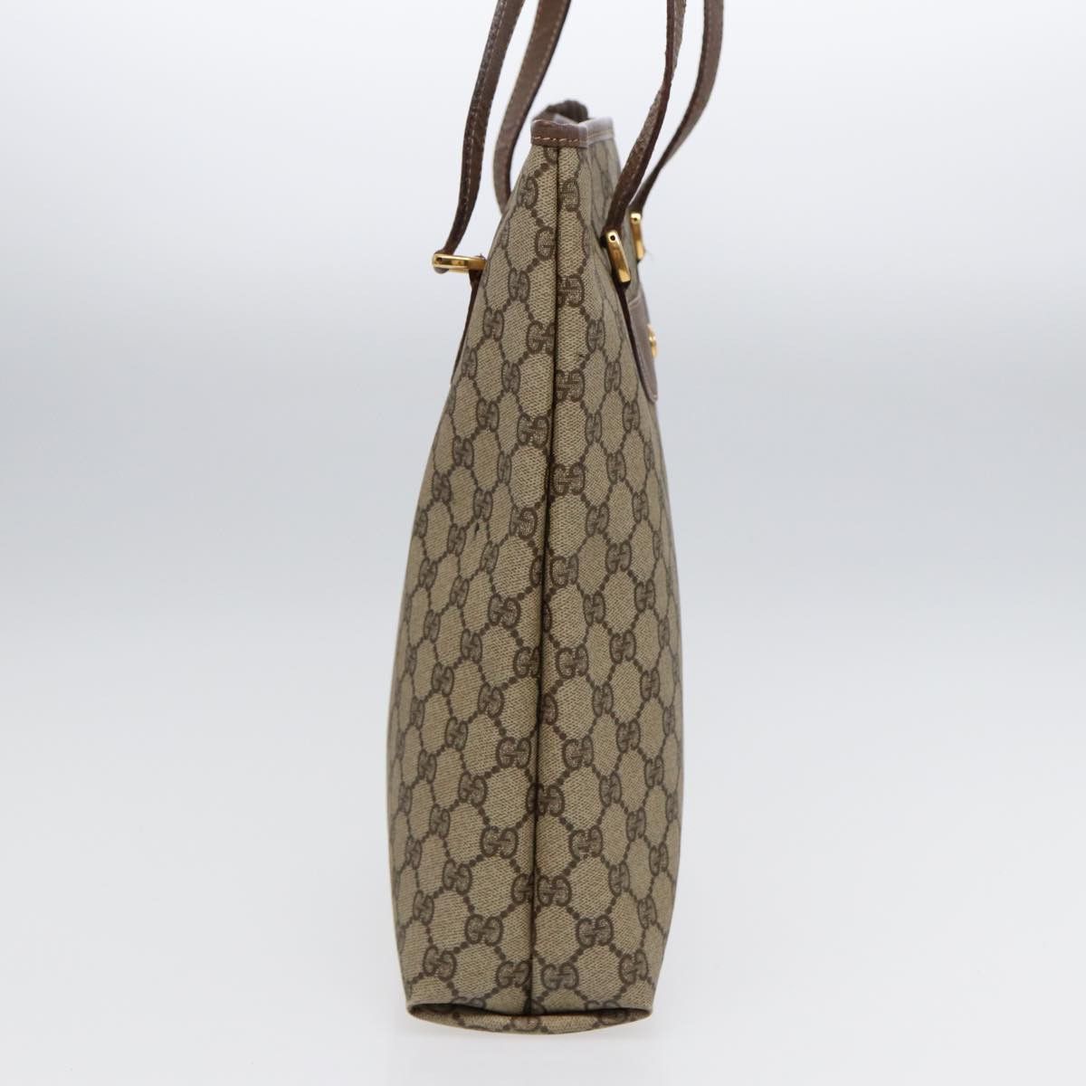 Gucci Gg Canvas Brown Canvas Tote Bag (Pre-Owned) Size ONE SIZE - 3 Thumbnail