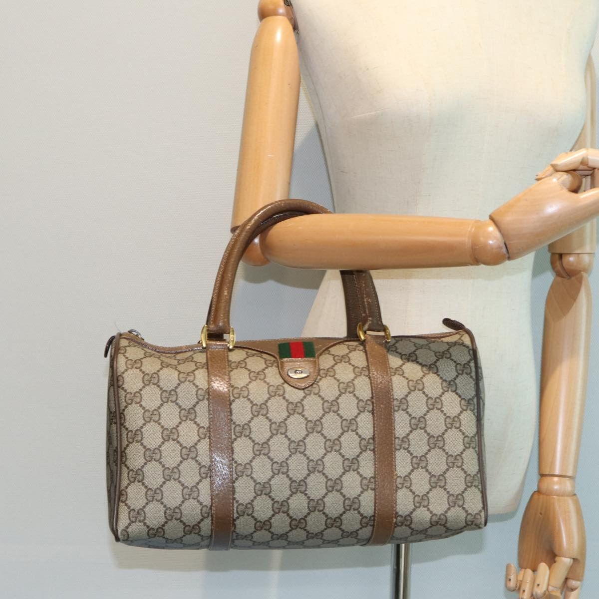 Gucci Ophidia Beige Canvas Travel Bag (Pre-Owned) Size ONE SIZE - 7 Thumbnail