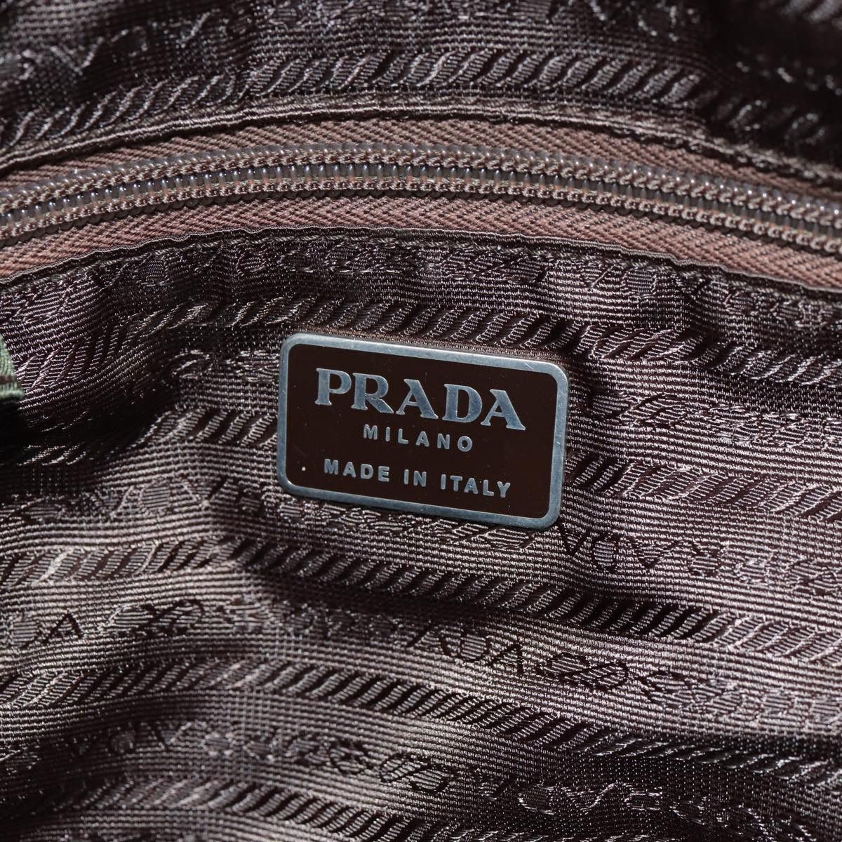 Prada Tessuto Green Synthetic Handbag (Pre-Owned) Size ONE SIZE - 8 Thumbnail