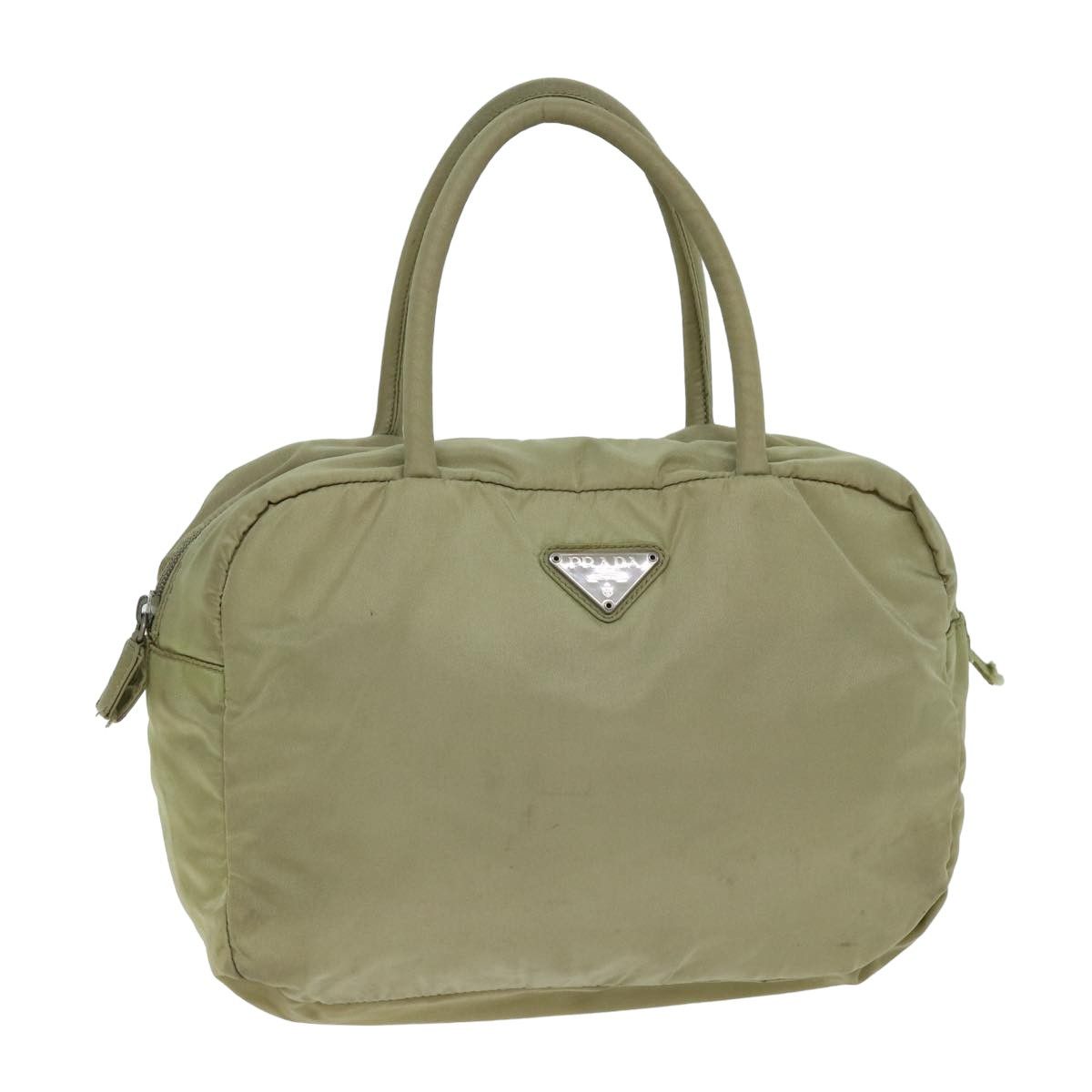 Prada Tessuto Green Synthetic Handbag (Pre-Owned) Size ONE SIZE - 14 Thumbnail