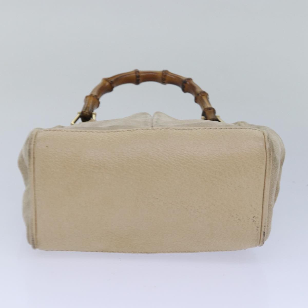 Gucci Bamboo Beige Suede Handbag (Pre-Owned) Size ONE SIZE - 3 Thumbnail