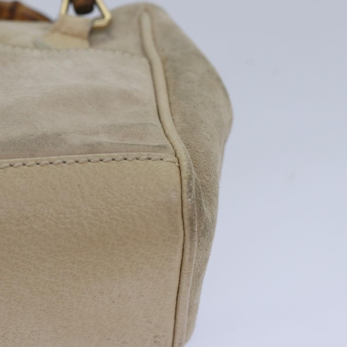 Gucci Bamboo Beige Suede Handbag (Pre-Owned) Size ONE SIZE - 15 Thumbnail