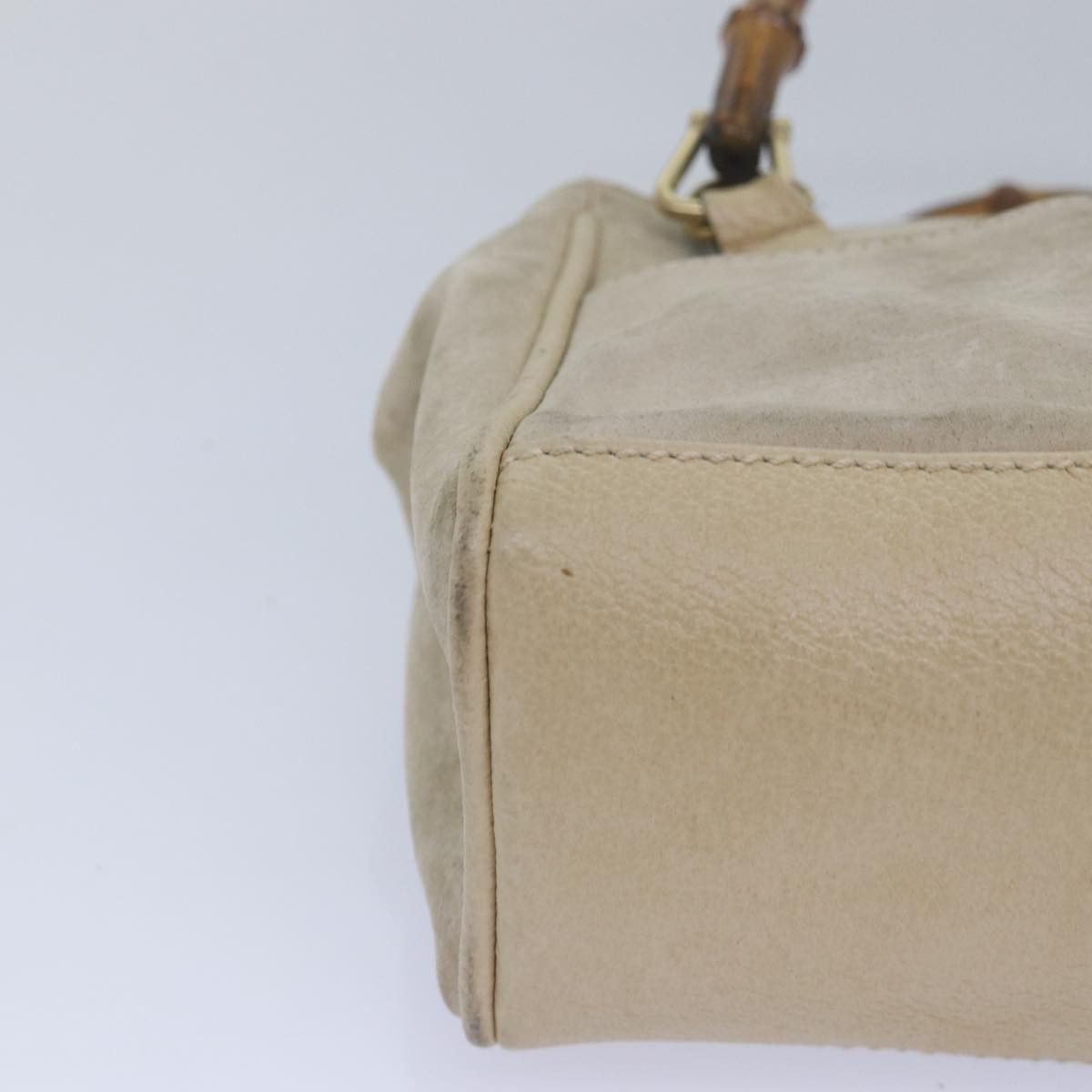 Gucci Bamboo Beige Suede Handbag (Pre-Owned) Size ONE SIZE - 14 Thumbnail