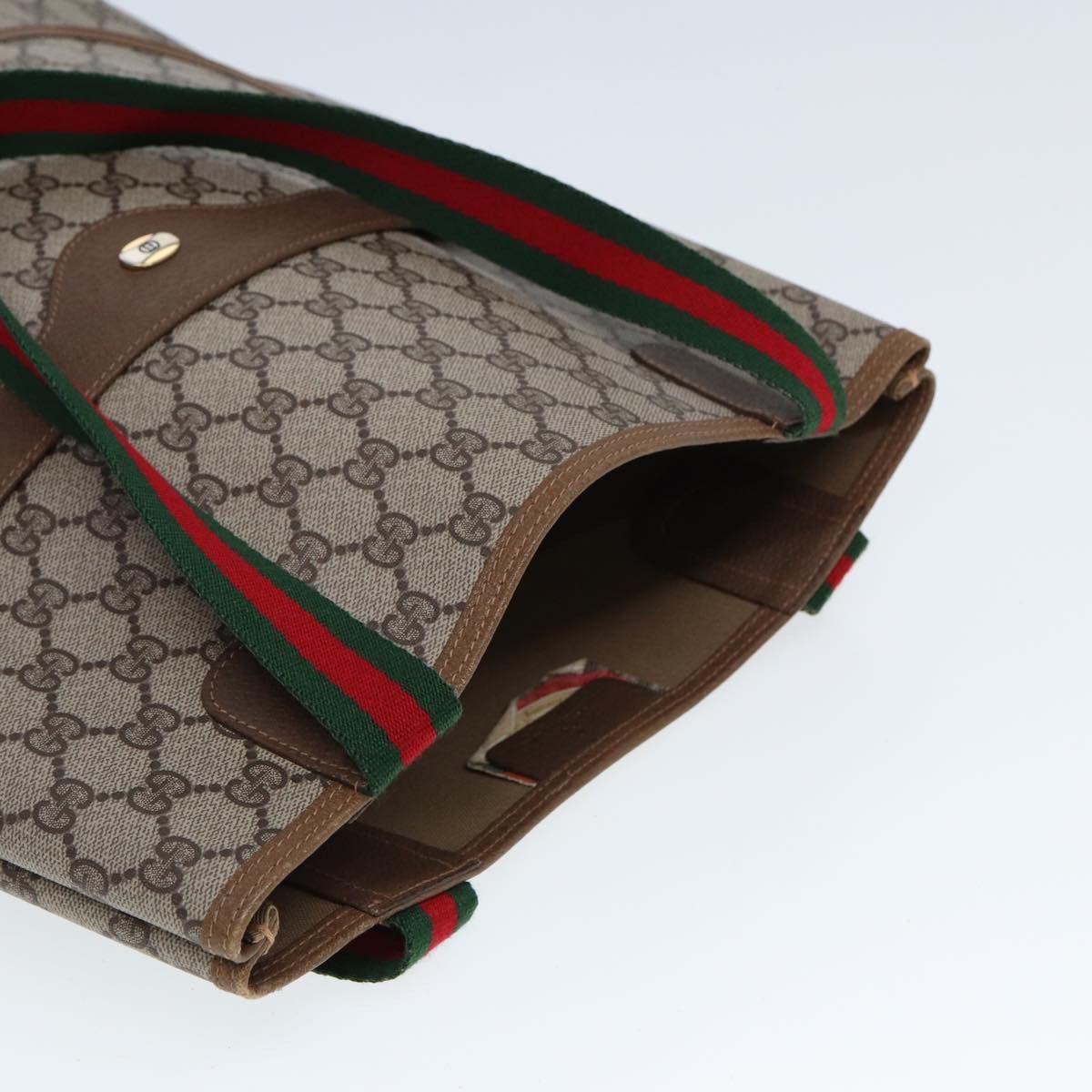 Gucci Gg Canvas Beige Canvas Tote Bag (Pre-Owned) Size ONE SIZE - 4 Thumbnail