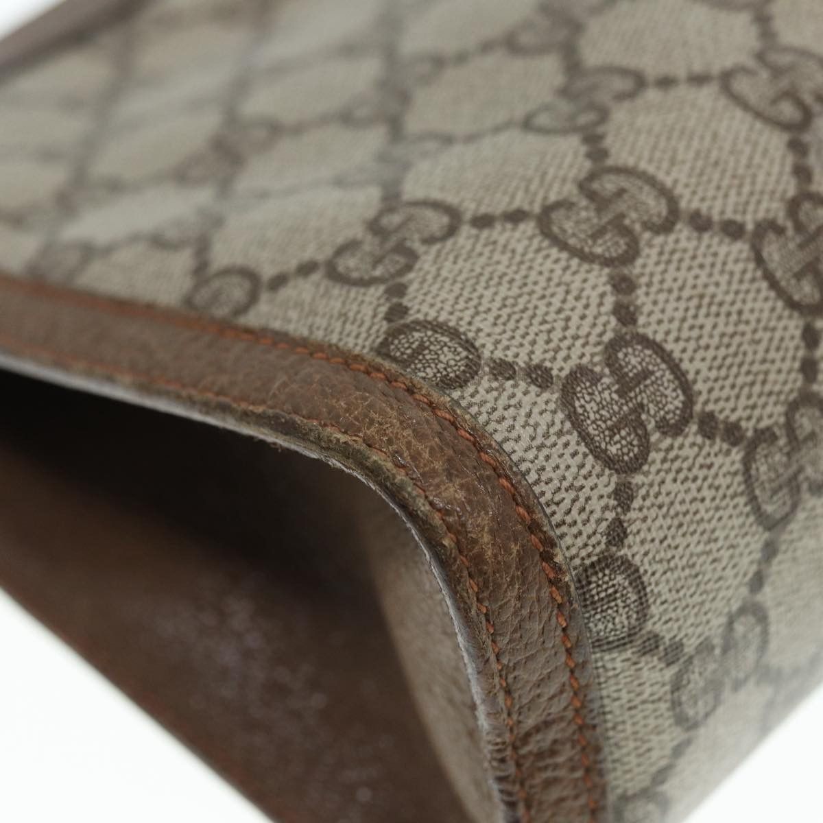 Gucci Sherry Beige Canvas Clutch Bag (Pre-Owned) Size ONE SIZE - 7 Thumbnail