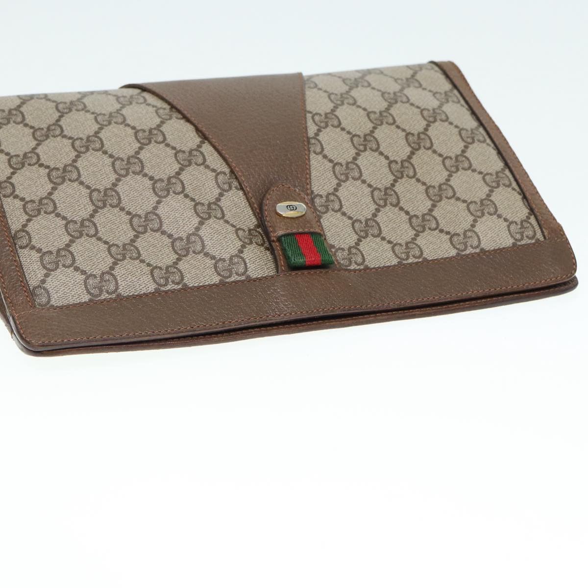 Gucci Sherry Beige Canvas Clutch Bag (Pre-Owned) Size ONE SIZE - 16 Thumbnail