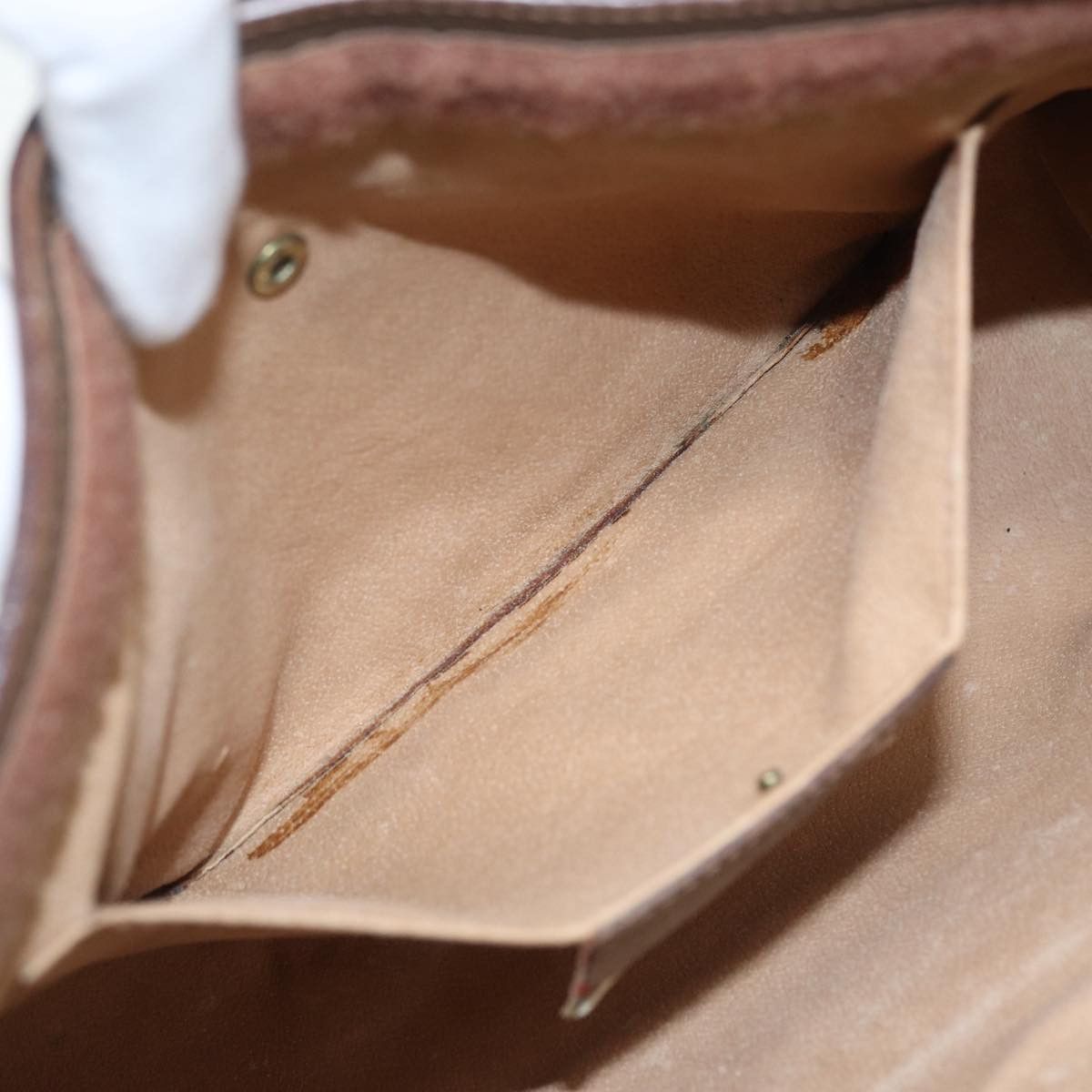 Gucci Sherry Beige Canvas Clutch Bag (Pre-Owned) Size ONE SIZE - 13 Thumbnail