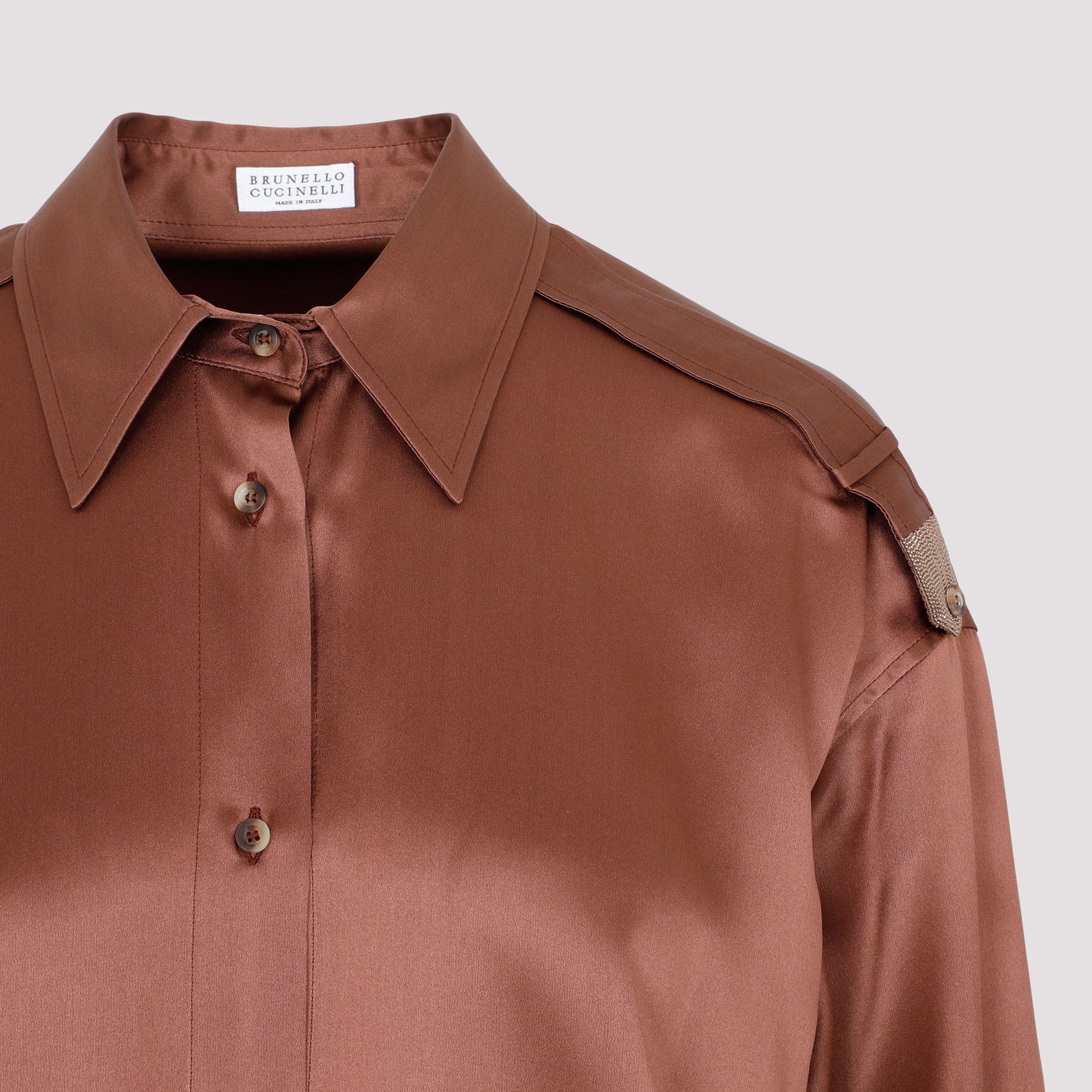 Brunello Cucinelli Brunello Cucinelli Silk Shirt Size XS / US 0-2 / IT 36-38 - 4 Thumbnail