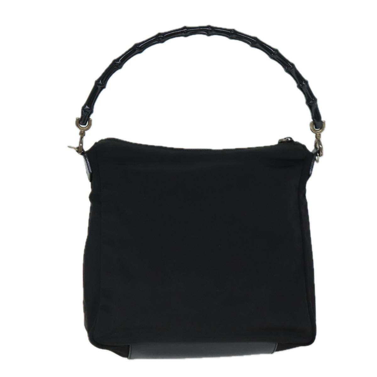 Gucci Bamboo Black Synthetic Handbag (Pre-Owned) Size ONE SIZE - 2 Thumbnail