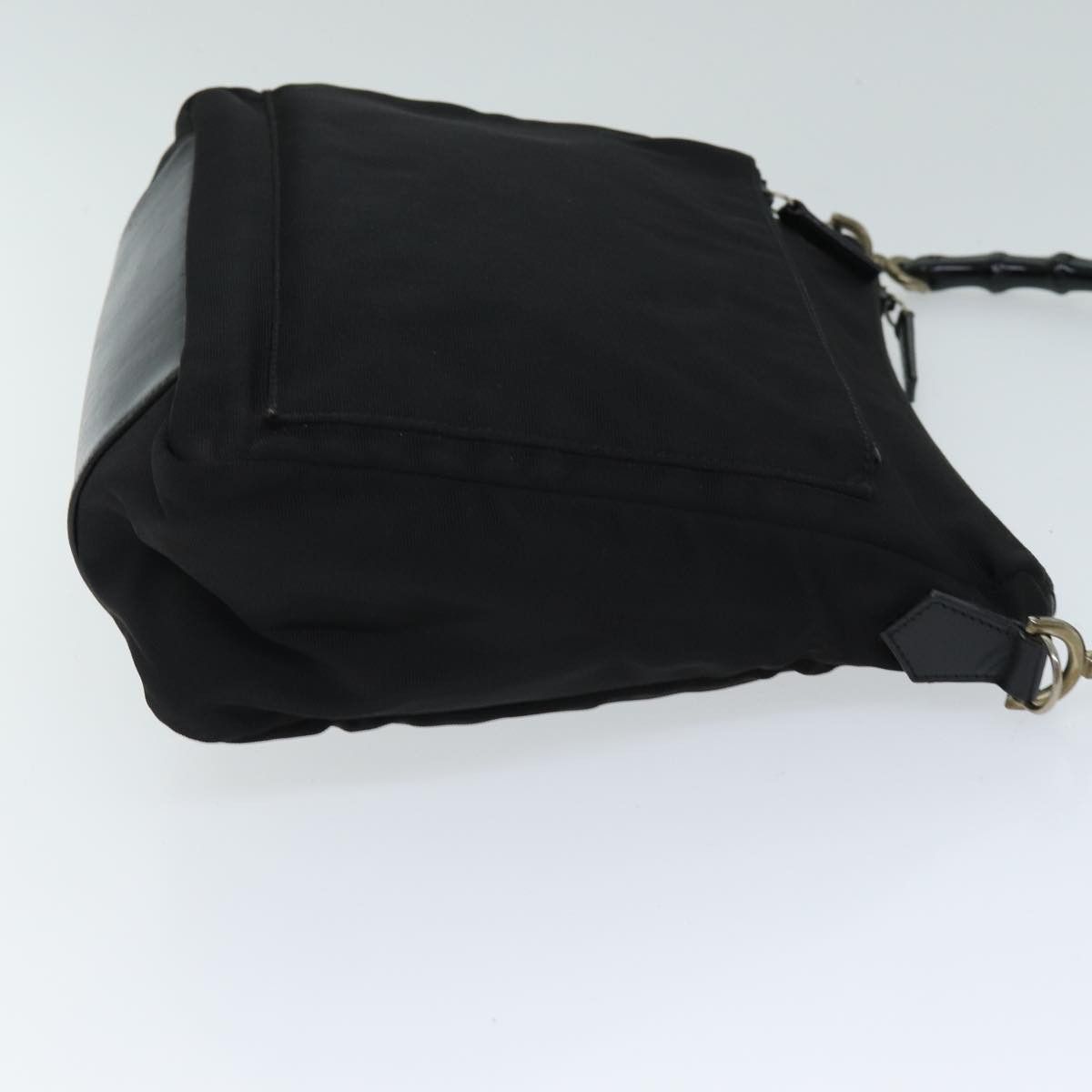 Gucci Bamboo Black Synthetic Handbag (Pre-Owned) Size ONE SIZE - 4 Thumbnail