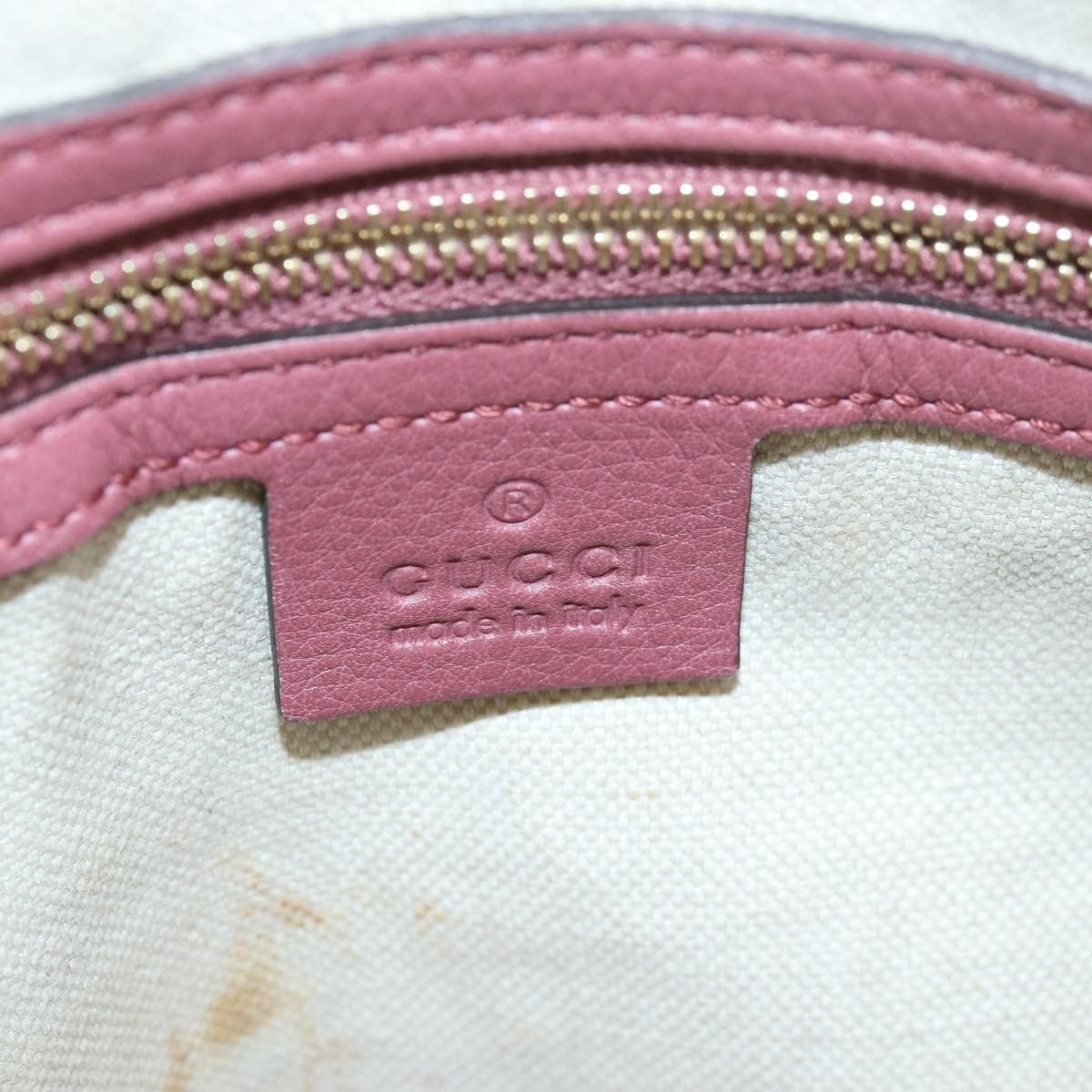 Gucci Pink Leather Handbag (Pre-Owned) Size ONE SIZE - 8 Thumbnail