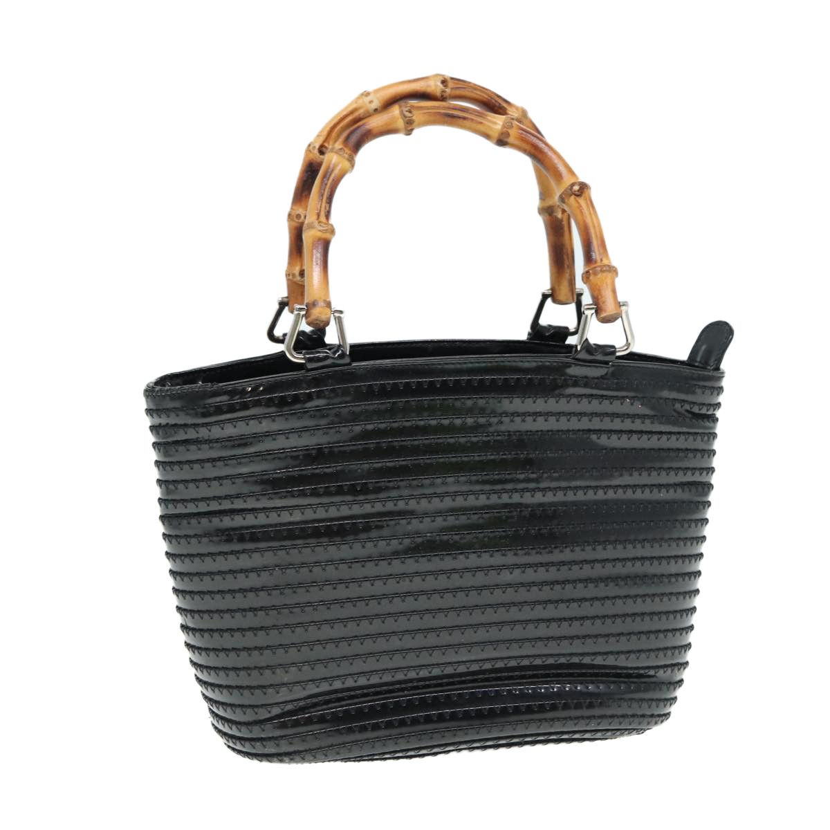 Gucci Bamboo Black Leather Handbag (Pre-Owned) Size ONE SIZE - 16 Thumbnail