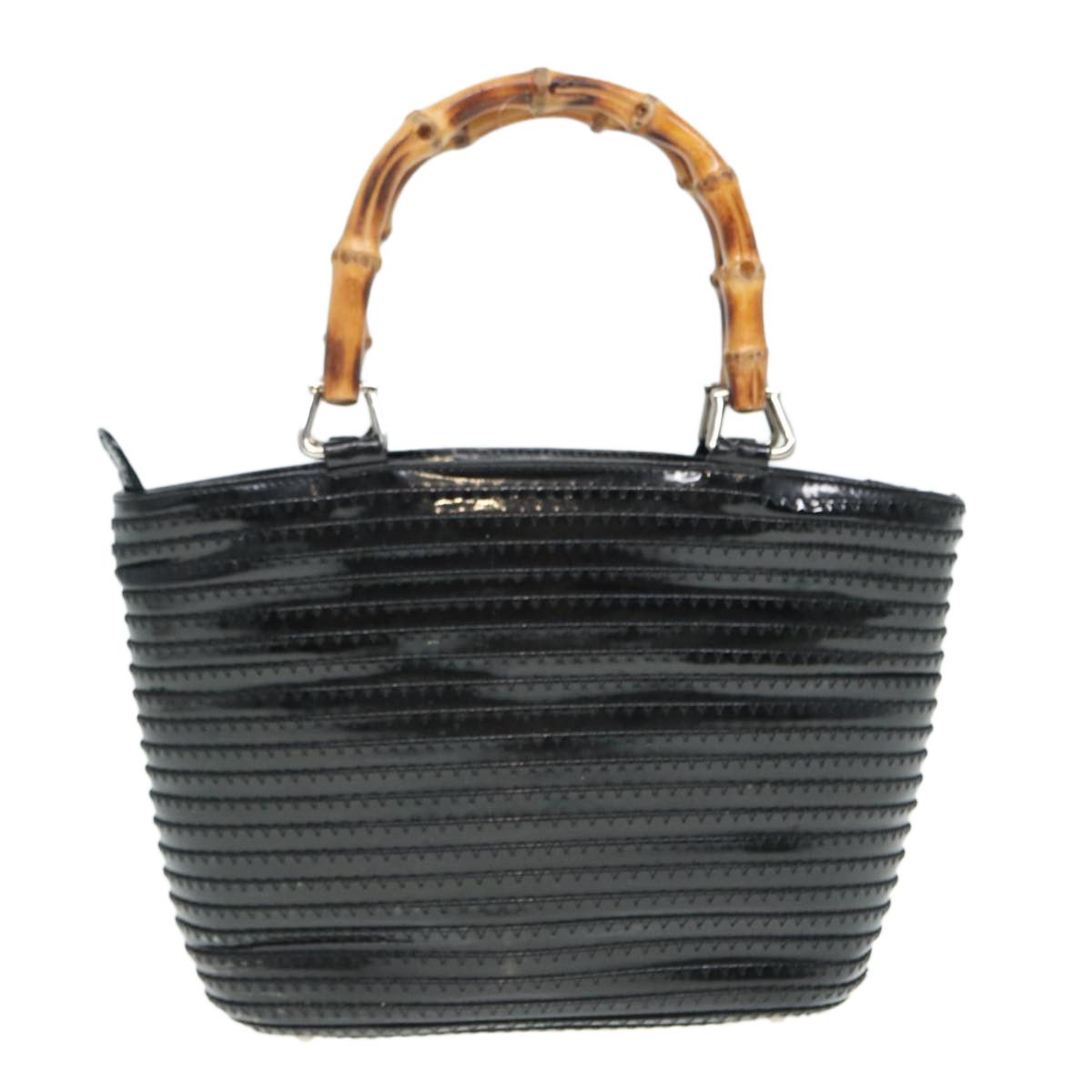 Gucci Bamboo Black Leather Handbag (Pre-Owned) Size ONE SIZE - 2 Thumbnail
