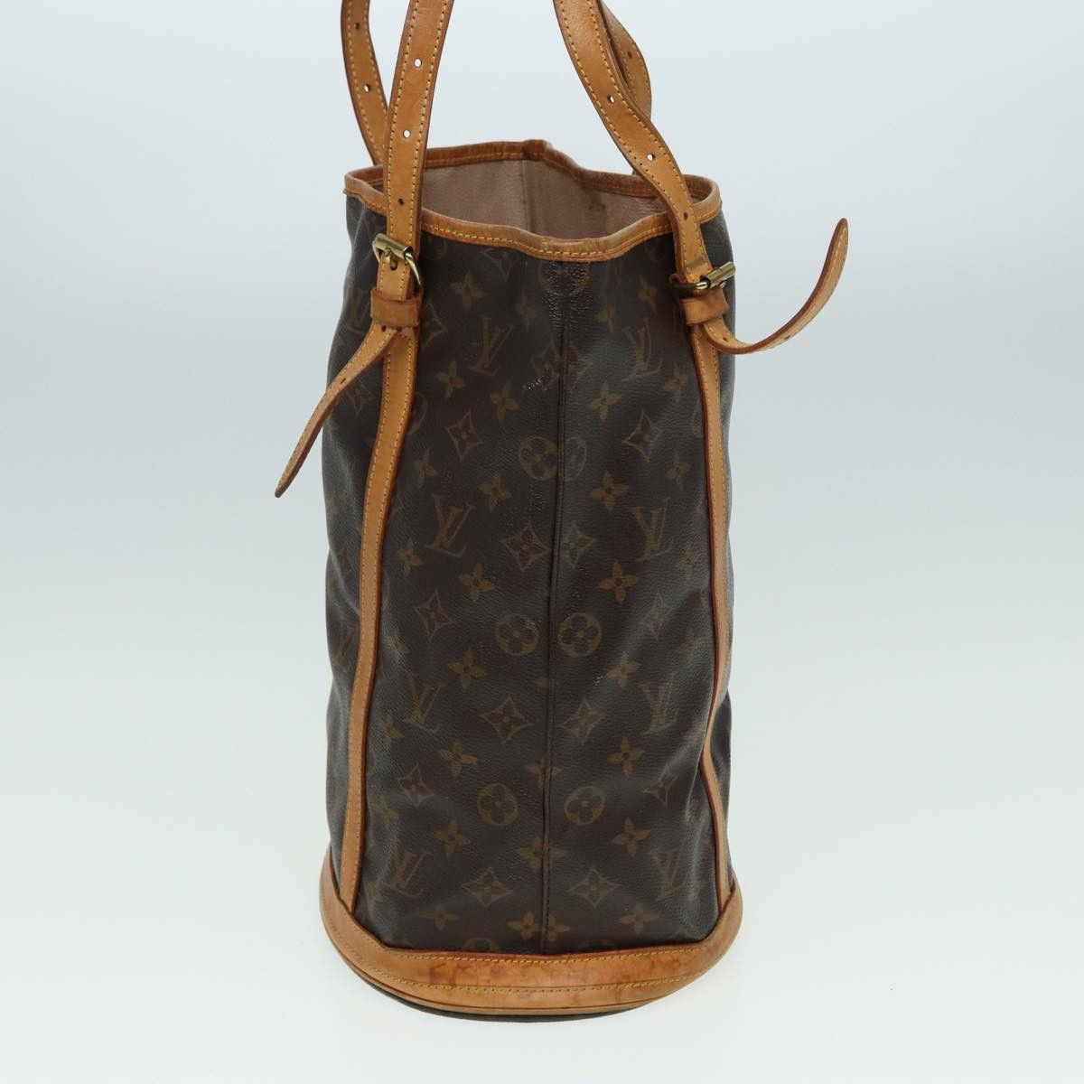 Louis Vuitton Bucket Brown Canvas Shoulder Bag (Pre-Owned) Size ONE SIZE - 9 Thumbnail