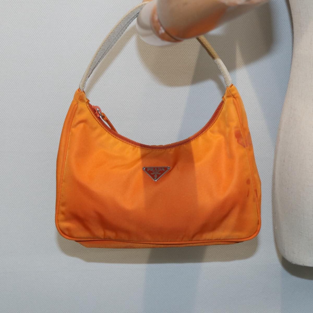 Prada Re-Edition Orange Synthetic Handbag (Pre-Owned) Size ONE SIZE - 15 Thumbnail