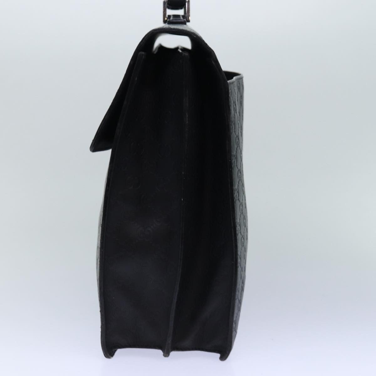 Gucci Gg Supreme Black Leather Handbag (Pre-Owned) Size ONE SIZE - 9 Thumbnail