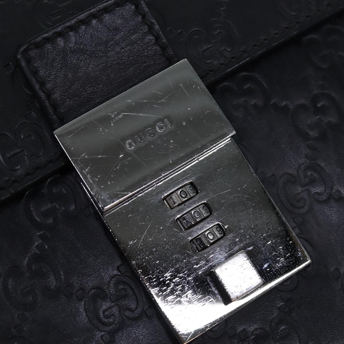 Gucci Gg Supreme Black Leather Handbag (Pre-Owned) Size ONE SIZE - 17 Thumbnail