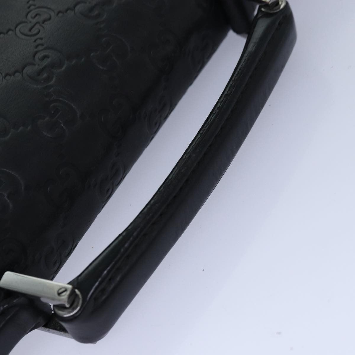Gucci Gg Supreme Black Leather Handbag (Pre-Owned) Size ONE SIZE - 10 Thumbnail