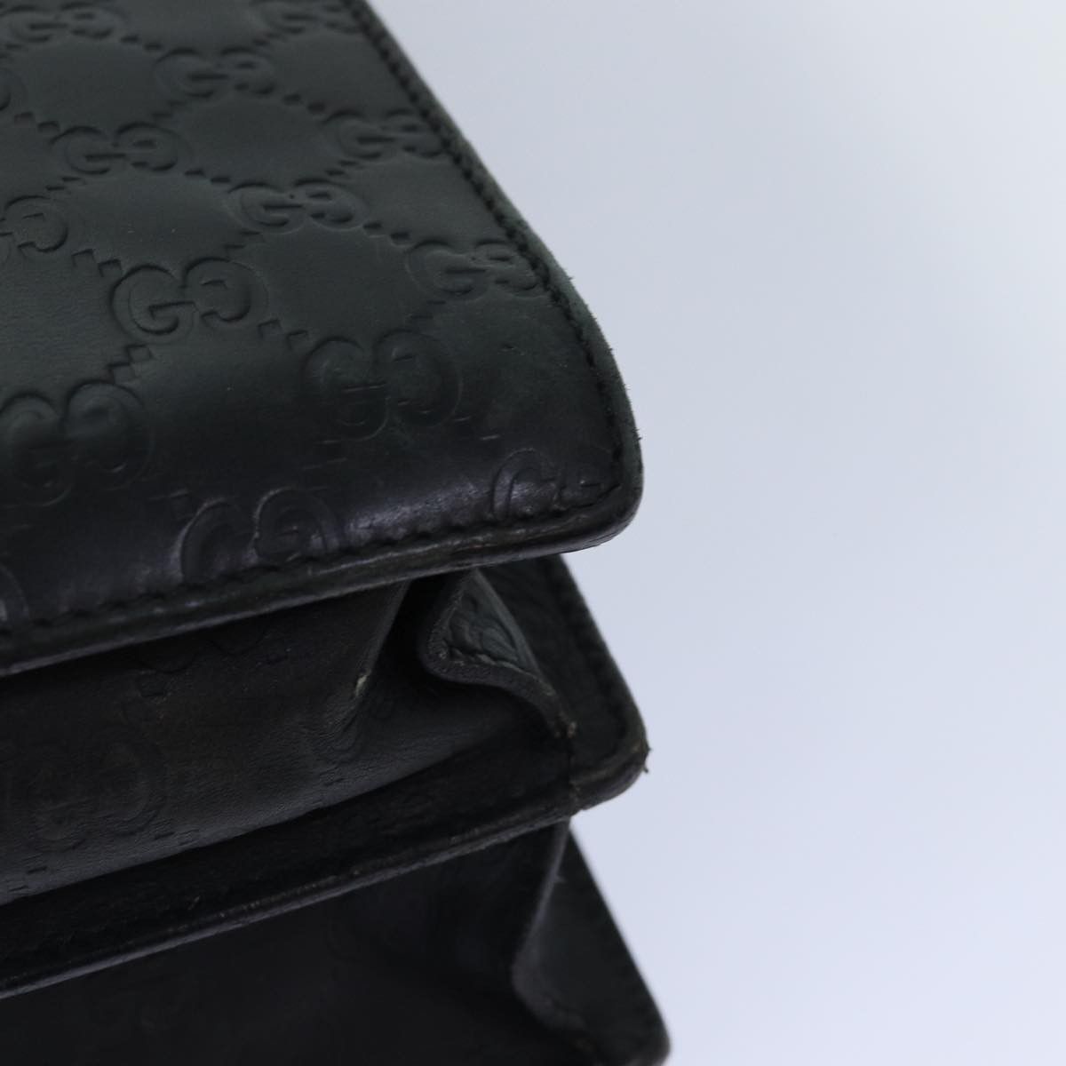 Gucci Gg Supreme Black Leather Handbag (Pre-Owned) Size ONE SIZE - 16 Thumbnail