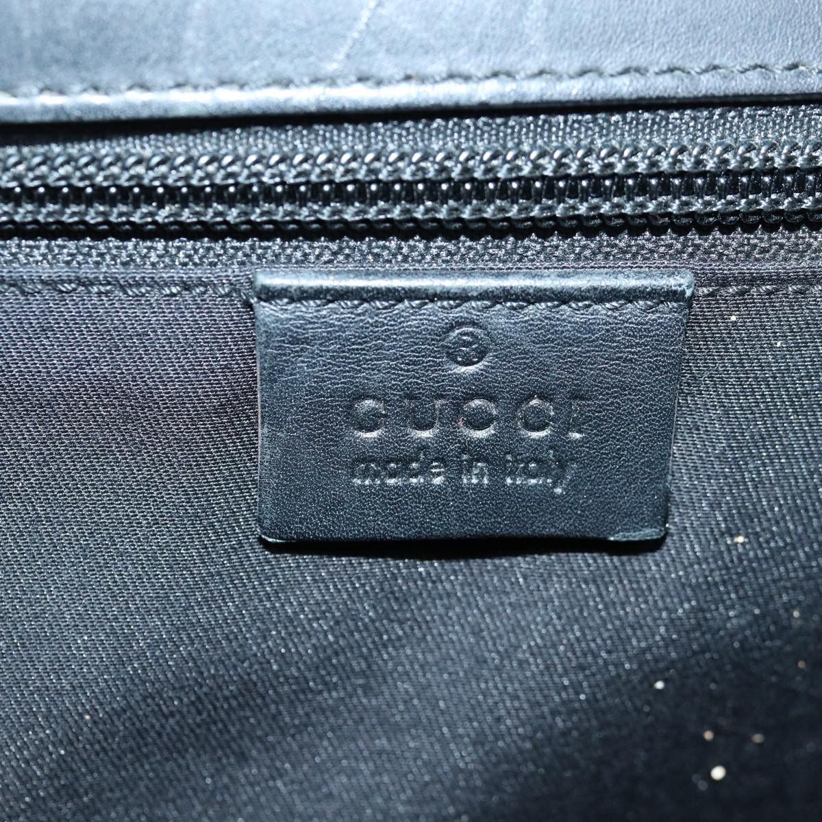 Gucci Gg Supreme Black Leather Handbag (Pre-Owned) Size ONE SIZE - 7 Thumbnail