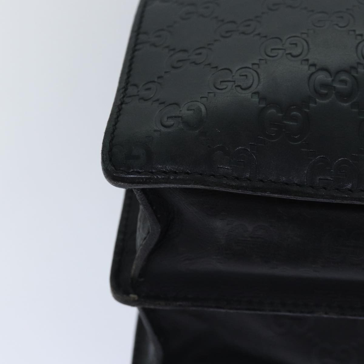 Gucci Gg Supreme Black Leather Handbag (Pre-Owned) Size ONE SIZE - 15 Thumbnail