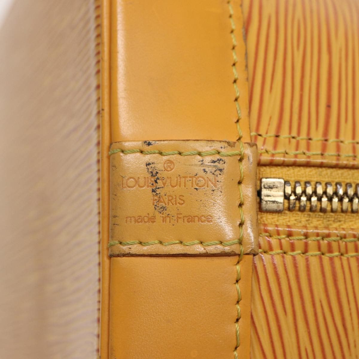 Louis Vuitton Alma Yellow Leather Handbag (Pre-Owned) Size ONE SIZE - 8 Thumbnail