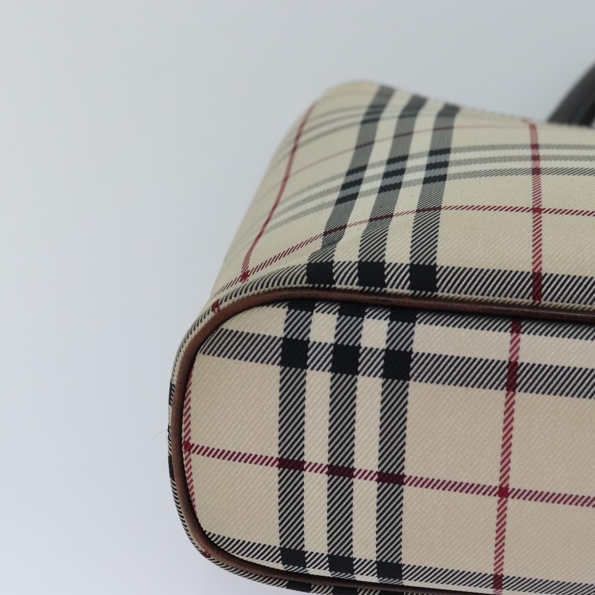 Burberry Nova Check Beige Synthetic Handbag (Pre-Owned) Size ONE SIZE - 9 Thumbnail
